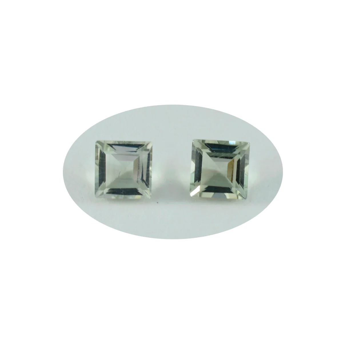Green Amethyst 1PC Large 12x12 MM Square Faceted Green High-Quality Semi Precious Loose Gems - Image 2