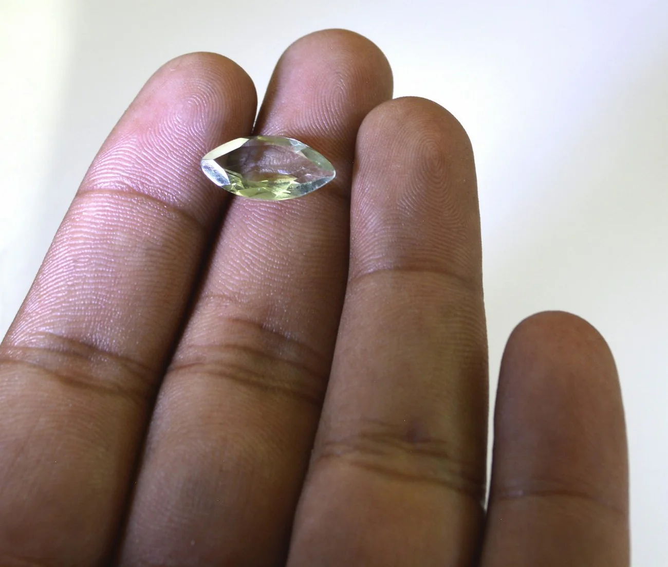 Green Amethyst 1PC Tiny 3x6 MM Marquise Faceted Green Natural Semi Precious Loose Gemstone - Image 4
