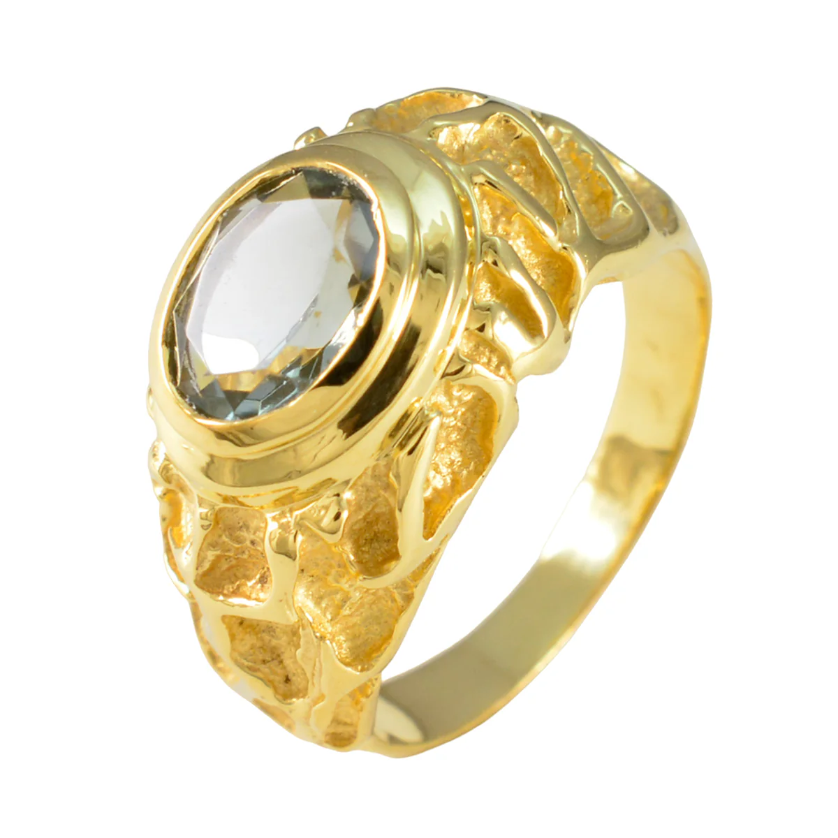 Green Amethyst Solitaire Latin American Silver Green Gems Versatile Vintage Ring Jewellery - Image 2