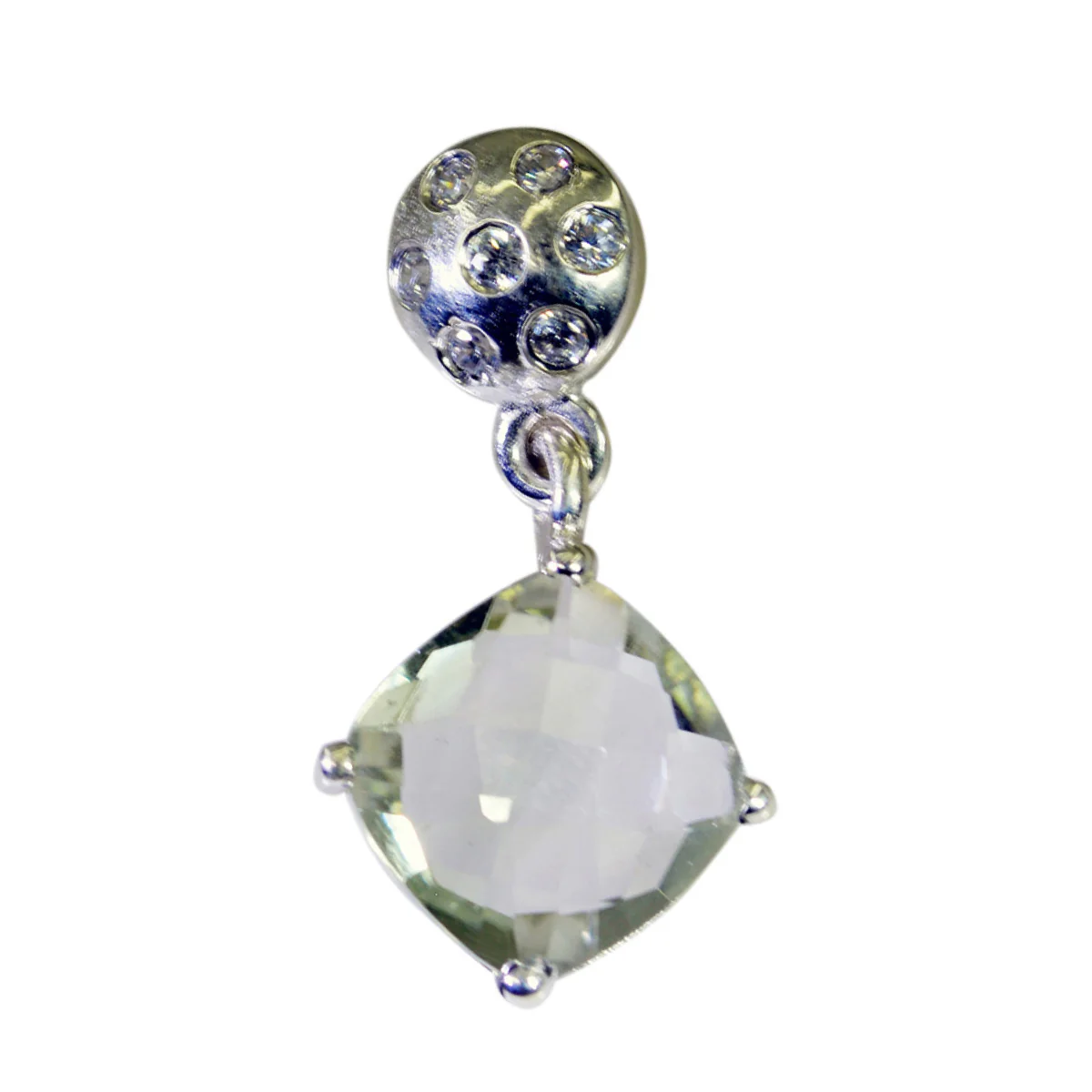 Green Amethyst Tiny Middle Eastern 925 Silver multiple Natalia Heart Green Pendant Jewelry