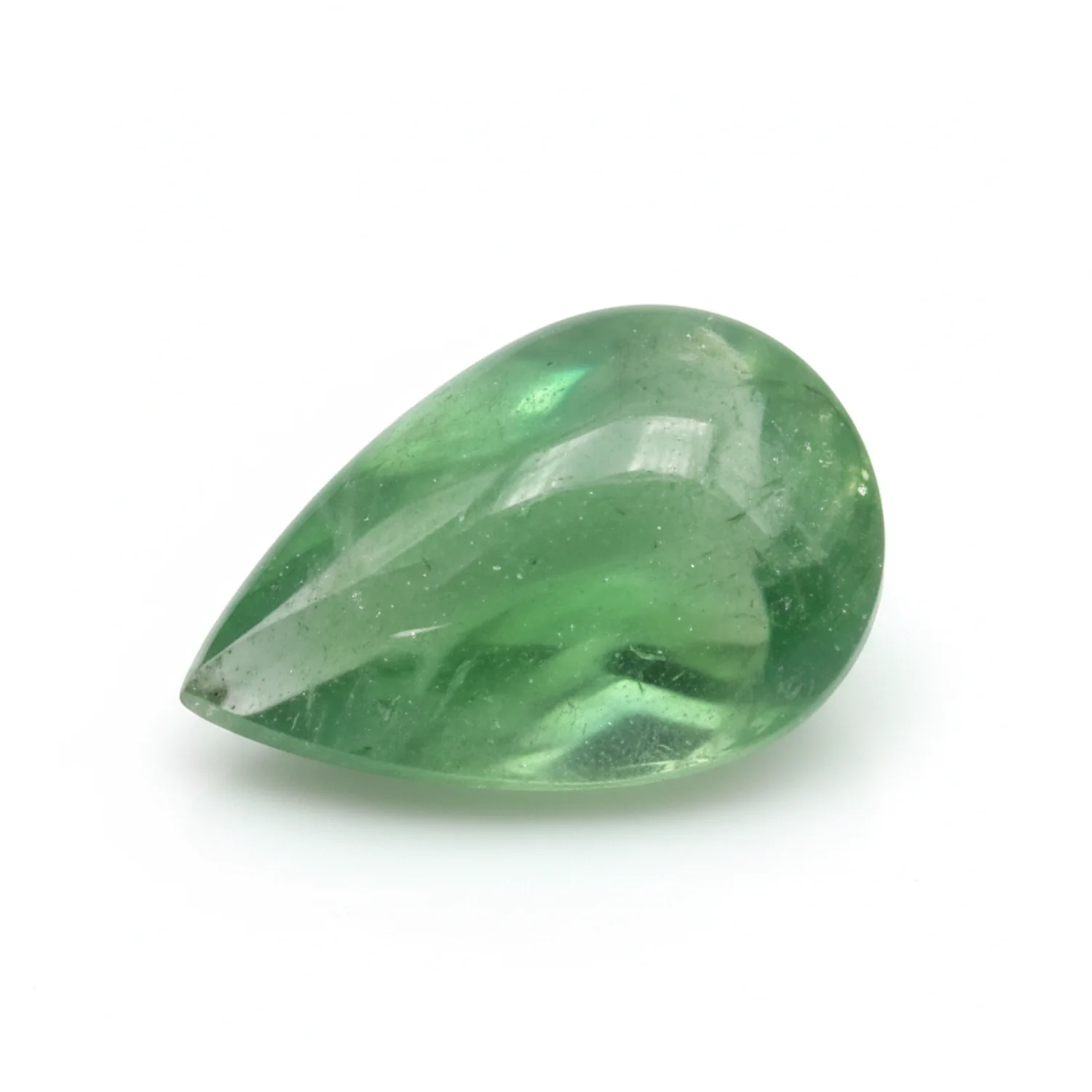 Green Aventurine 1PC Small 6x9 MM Pear Cabochon Green Superior semi Precious Loose Gemstone - Image 2