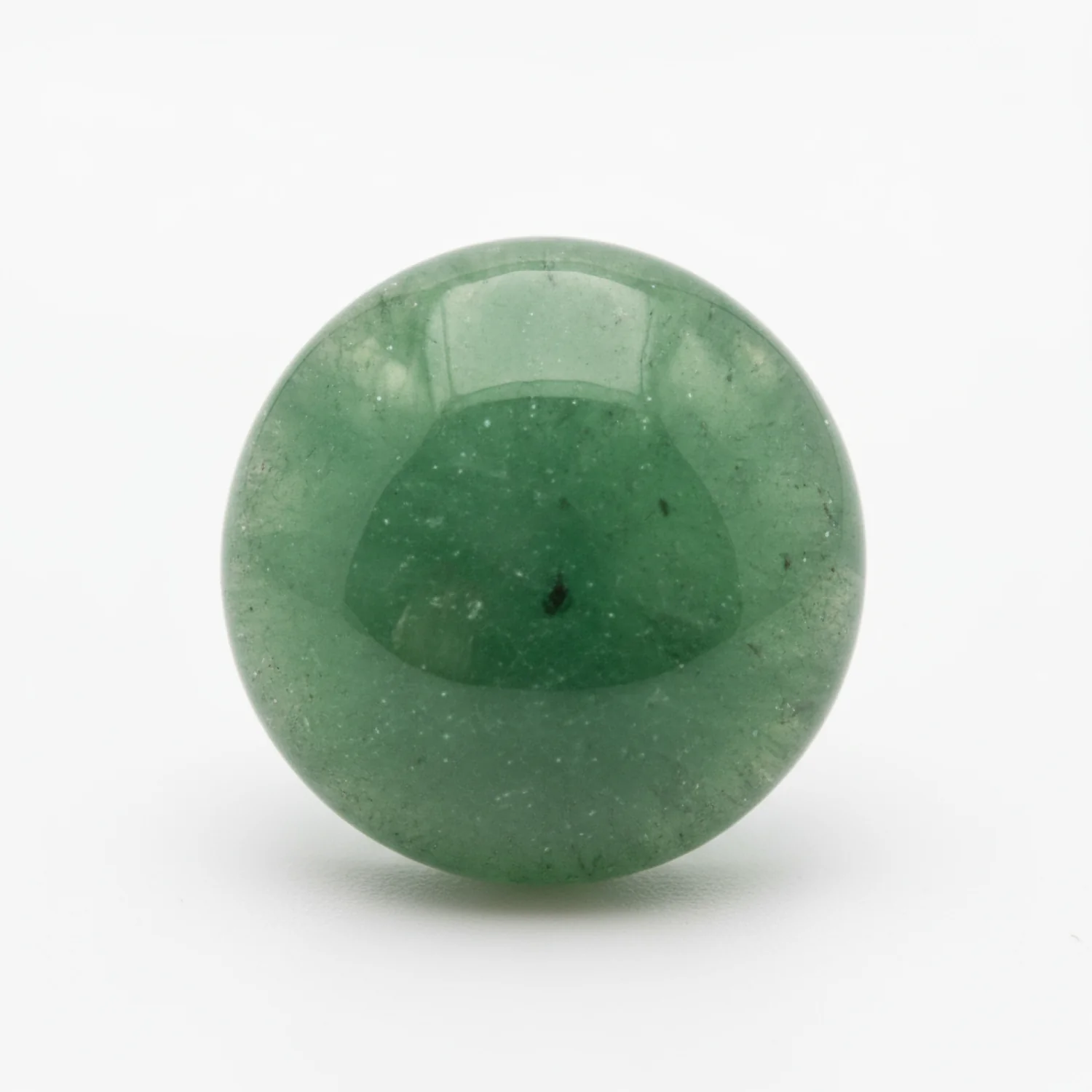 Green Aventurine 1PC Tiny 6x6 MM Round Cabochon Green Polished semi Precious Loose Gems - Image 2