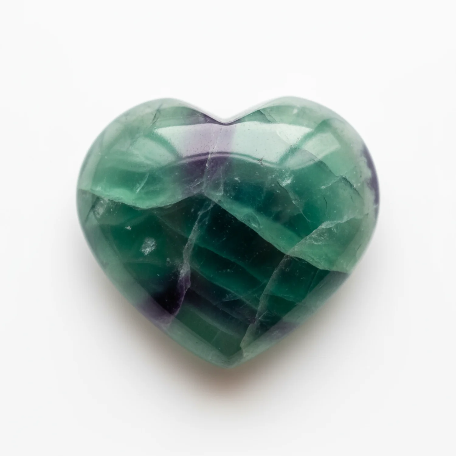 Green Fluorite 1PC Large 11x11 MM Heart Cabochon Green Superior semi Precious Semi Precious Gemstone - Image 2