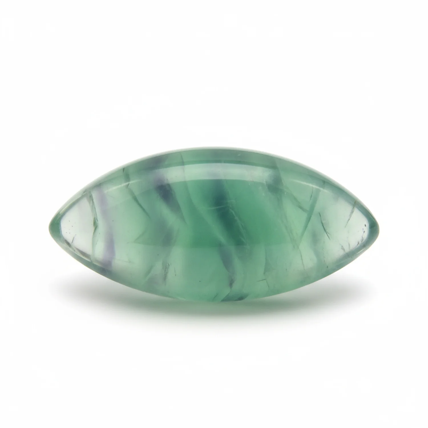 Green Fluorite 1PC Small 6x12 MM Marquise Cabochon Green Luster semi Precious Loose Gems
