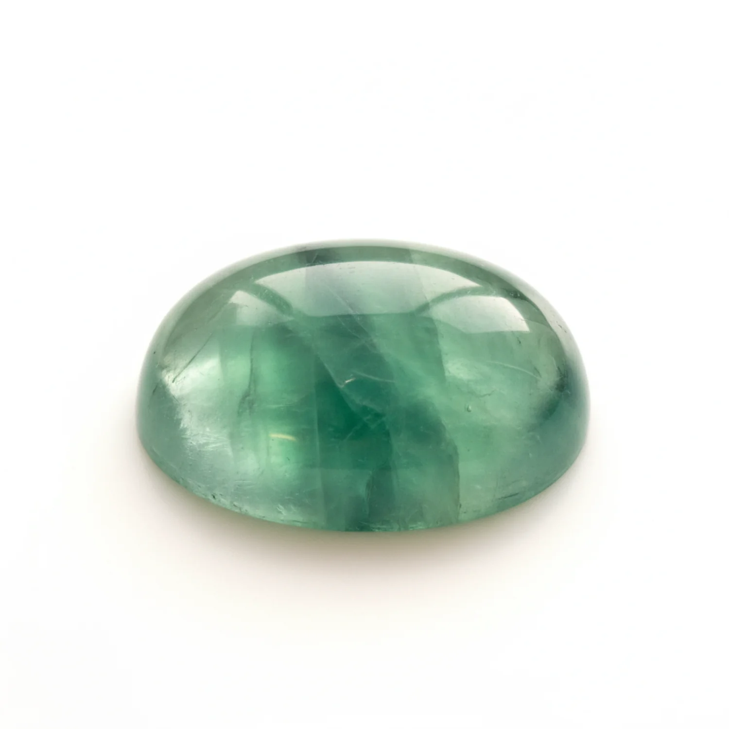 Green Fluorite 1PC Small 6x9 MM Oval Cabochon Green Superior semi Precious Loose Gemstone