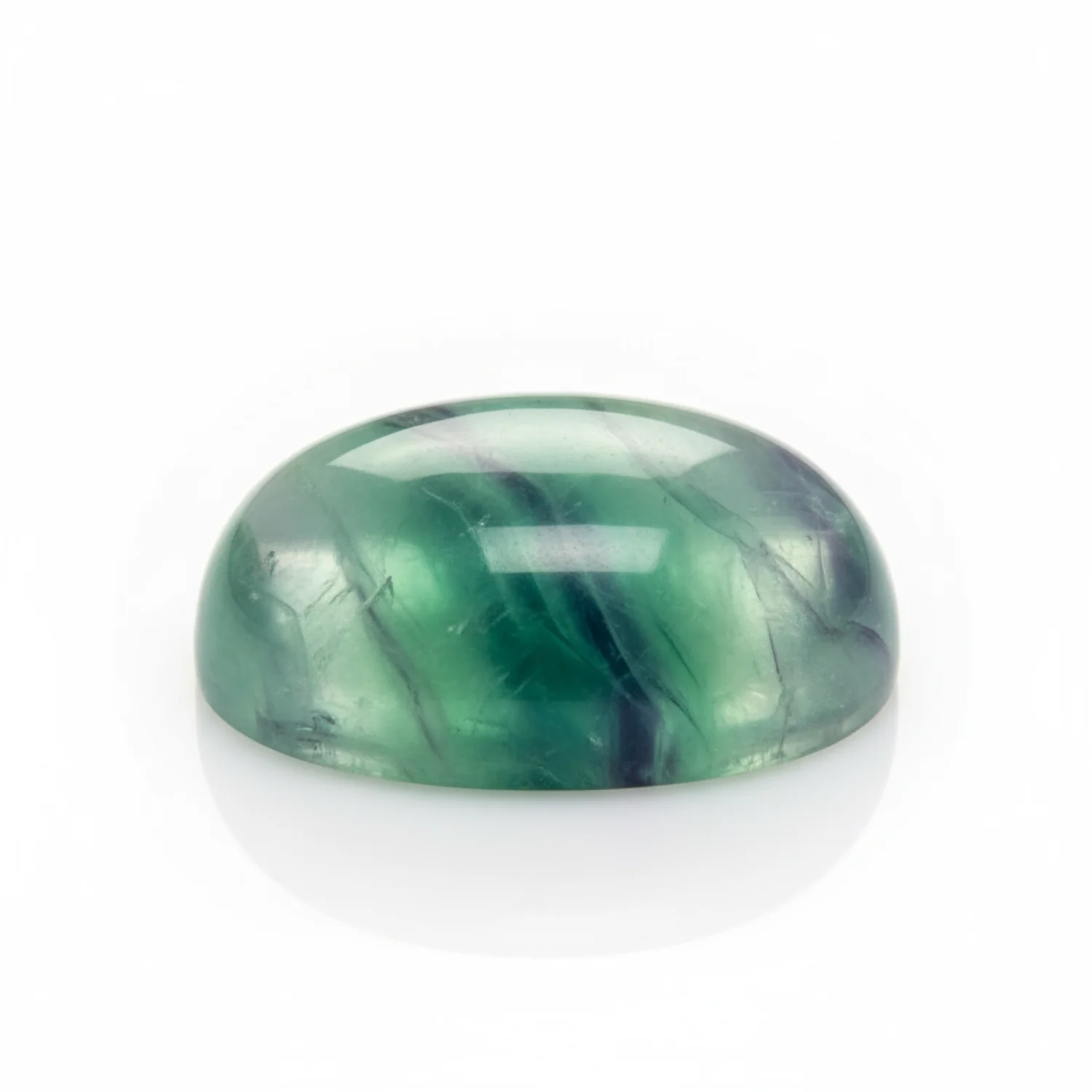 Green Fluorite 1PC Small 6x9 MM Oval Cabochon Green Superior semi Precious Loose Gemstone - Image 2