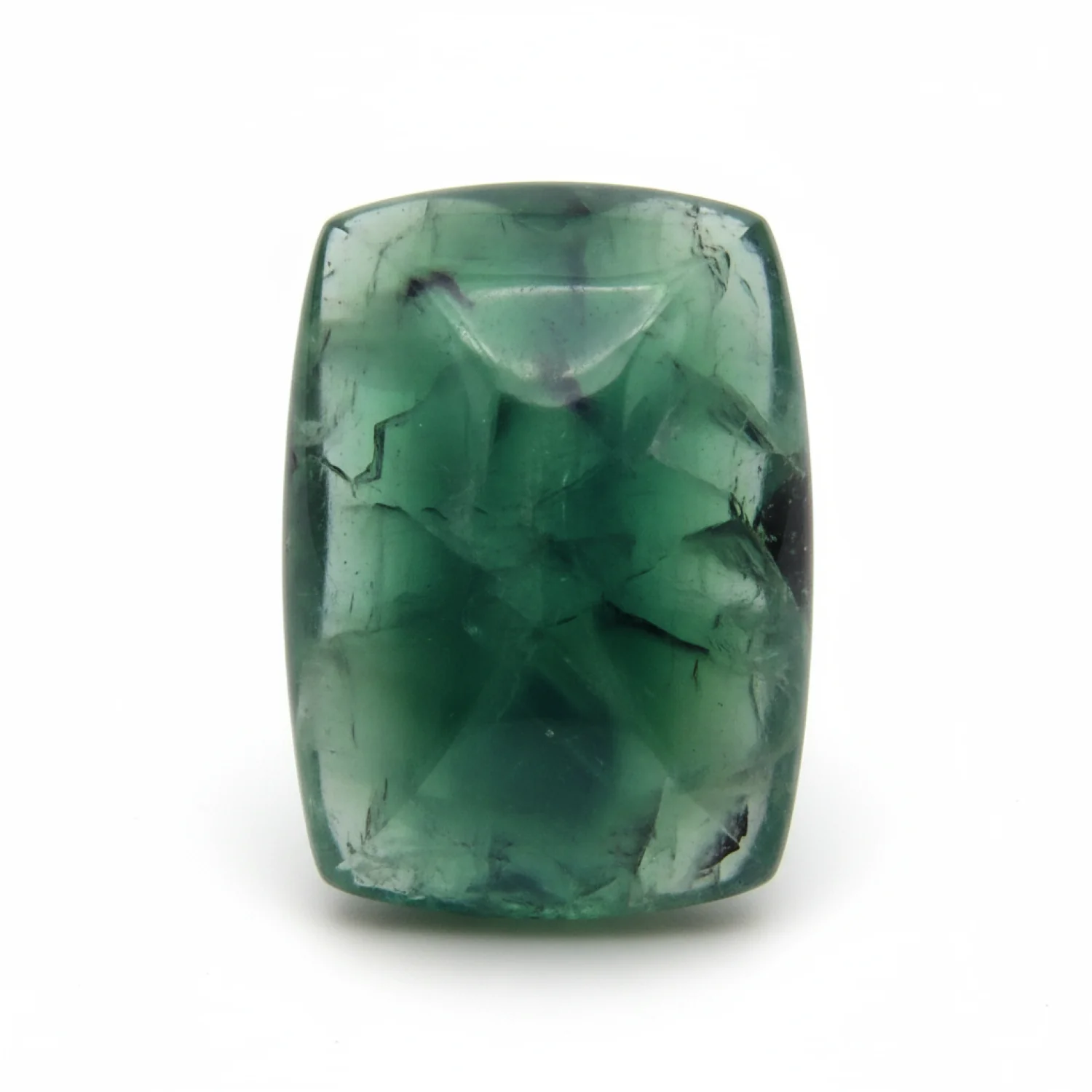 Green Fluorite 1PC Small 7x9 MM Emerald Cabochon Green Fine semi Precious Gems - Image 2