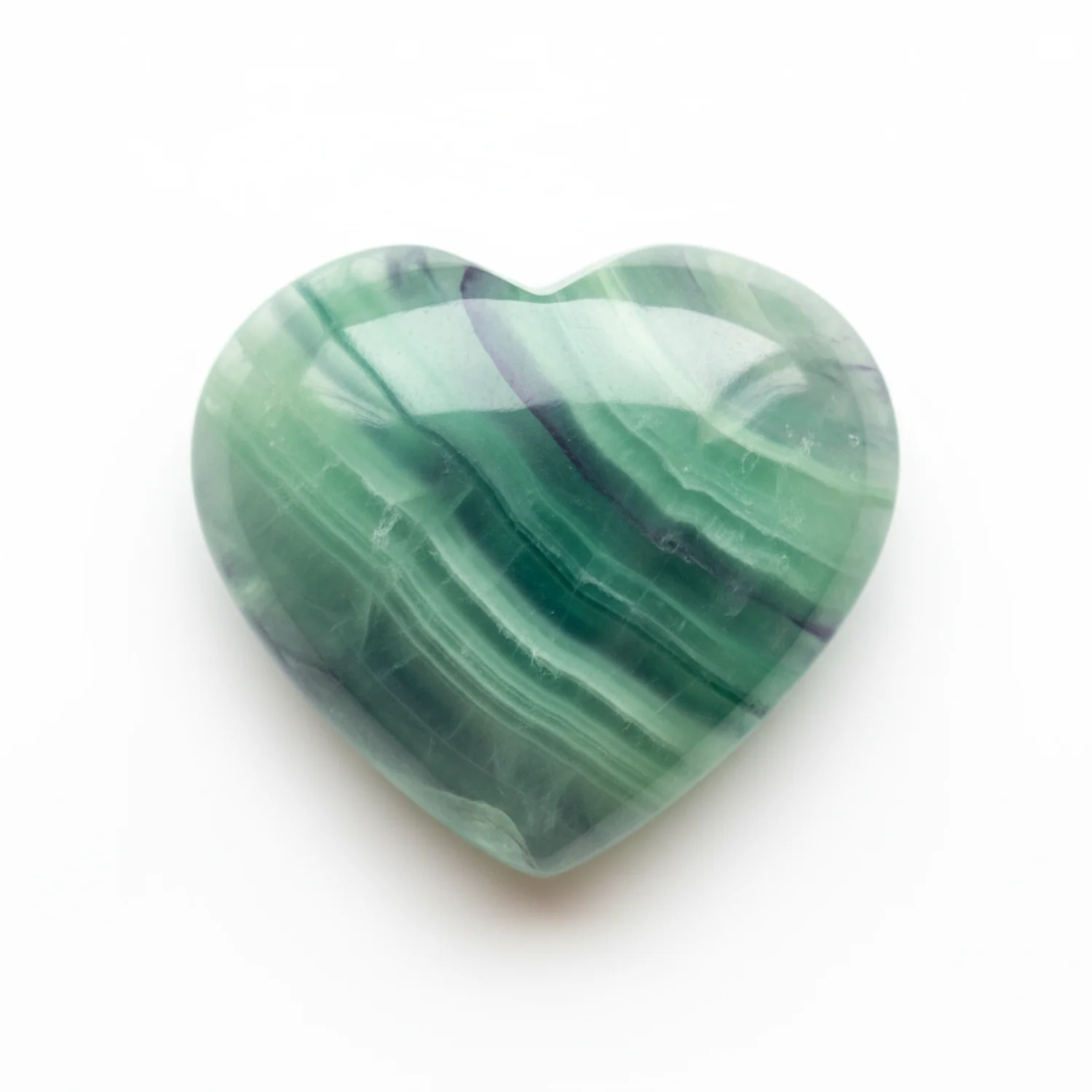 Green Fluorite 1PC Small 8x8 MM Heart Cabochon Green High-Quality semi Precious Loose Gems - Image 2
