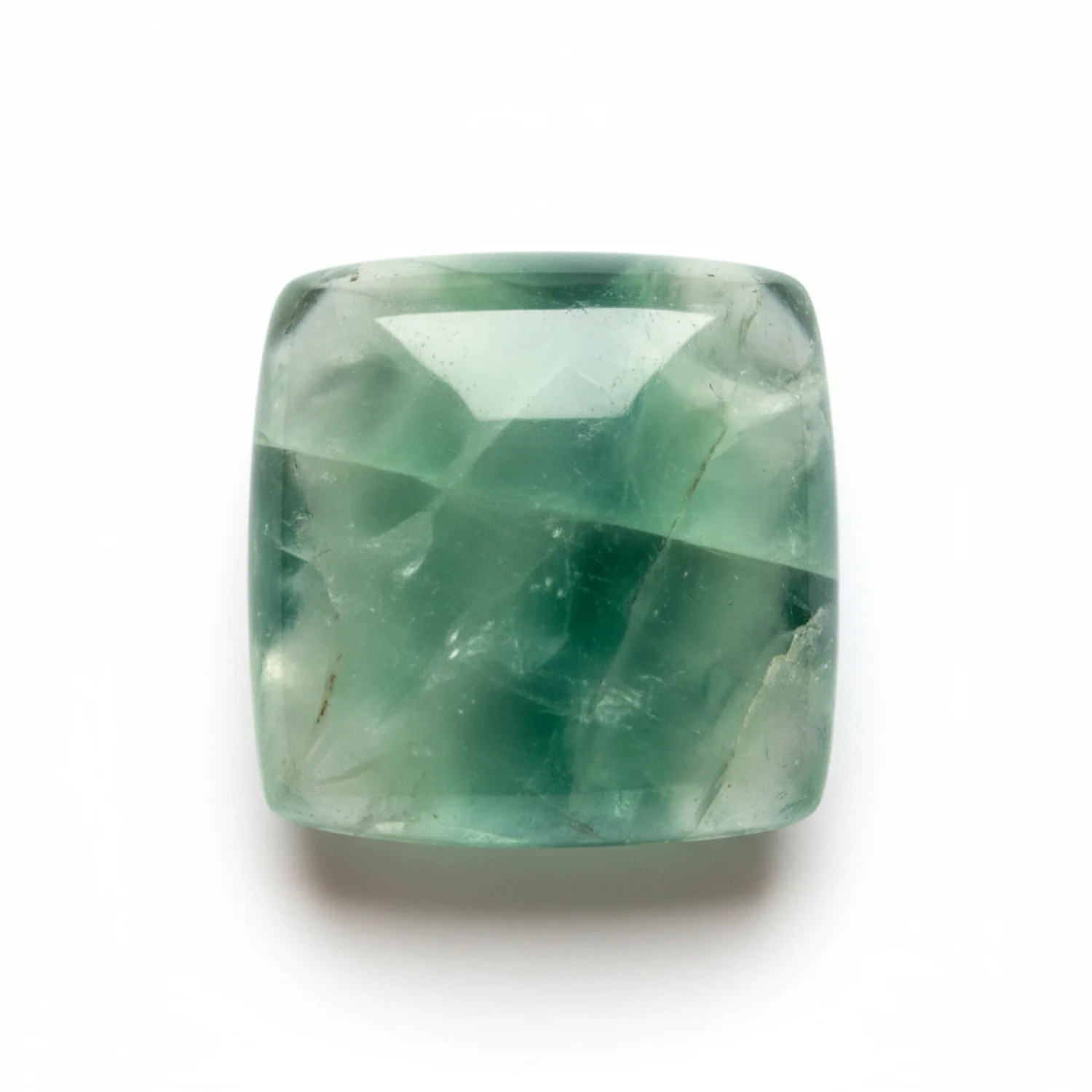 Green Fluorite 1PC Small 8x8 MM Square Cabochon Green Luster semi Precious Precious Gemstone - Image 2