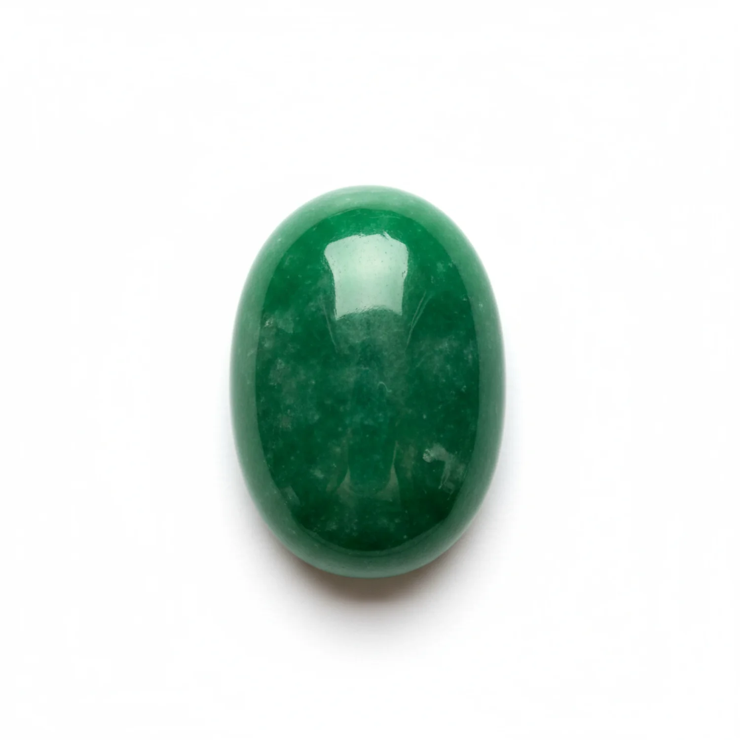 Green Jade 1PC Small 6x8 MM Oval Cabochon Green Polished semi Precious Loose Gems