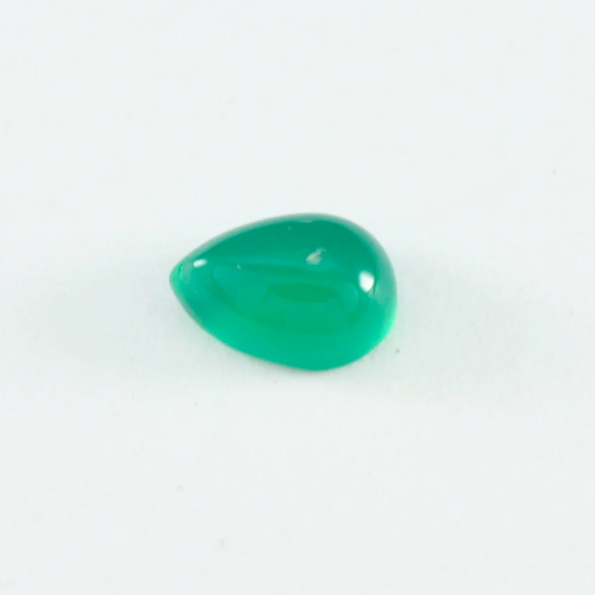 Green Onyx 10PC Tiny 4x6 MM Pear Cabochon Green Sparkling semi Precious Loose Gemstone - Image 3
