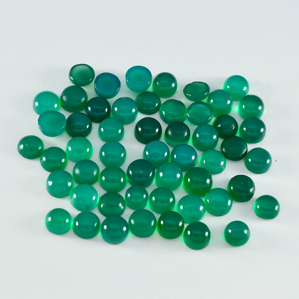 Green Onyx 10PC Tiny 5x5 MM Round Cabochon Green Splendid semi Precious Semi Precious Gemstone - Image 4