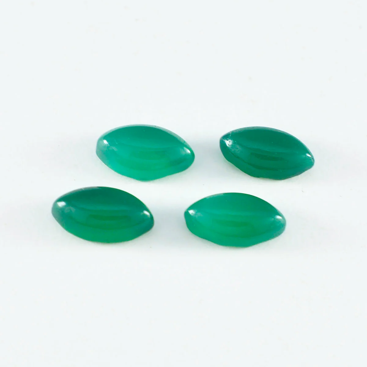 Green Onyx 1PC Large 8x16 MM Marquise Cabochon Green Sparkling semi Precious Gems - Image 3