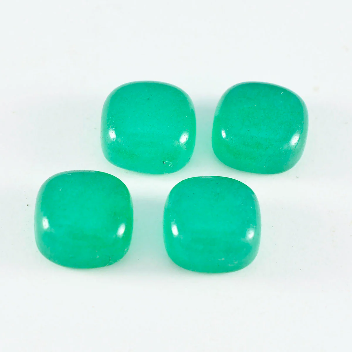 Green Onyx 1PC Tiny 6x6 MM Cushion Cabochon Green Genuine semi Precious Precious Gemstone - Image 3