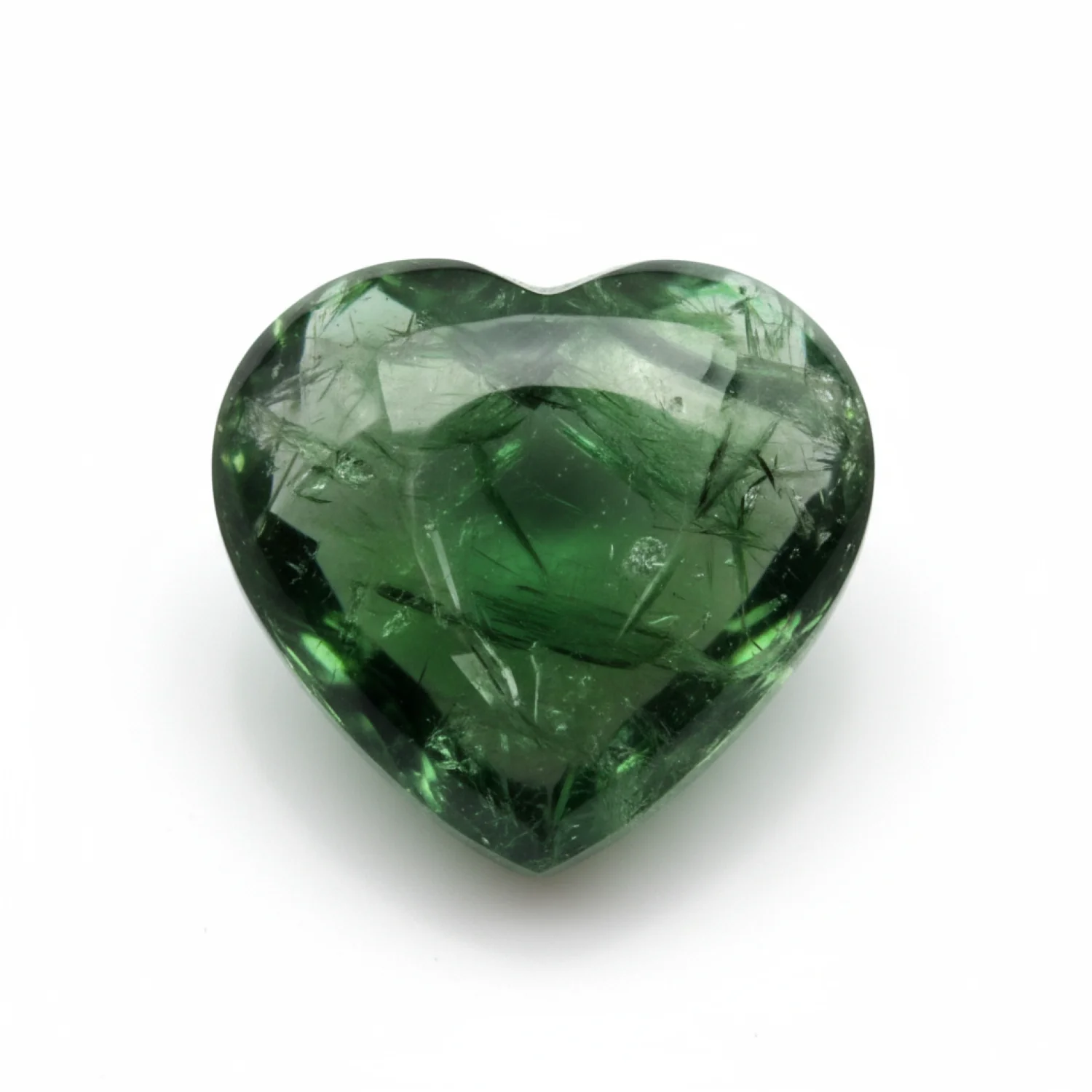 Green Tourmaline 10PC Tiny 3x3 MM Heart Cabochon Green Shine semi Precious Loose Gemstones - Image 2