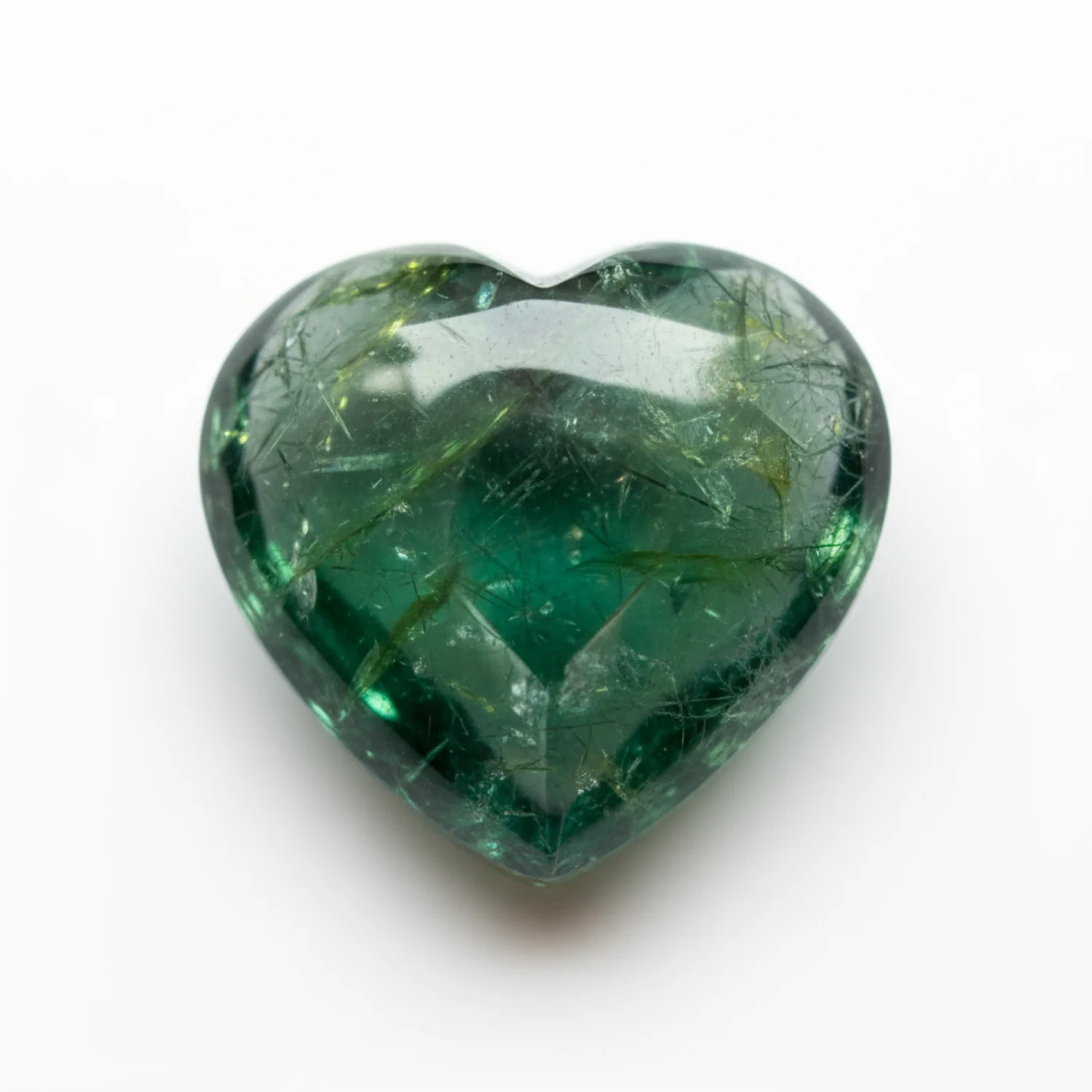 Green Tourmaline 10PC Tiny 4x4 MM Heart Cabochon Green Fine semi Precious Semi Precious Gemstone - Image 2
