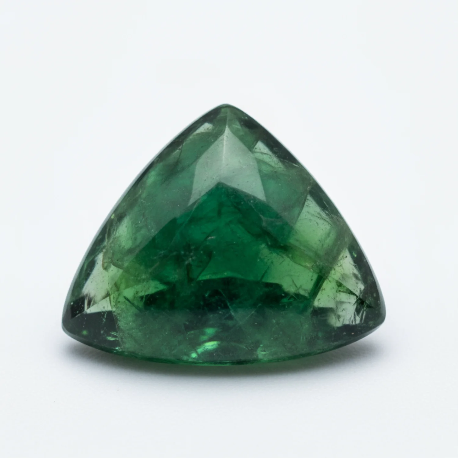 Green Tourmaline 10PC Tiny 4x4 MM Triangle Cabochon Green Pure semi Precious Precious Gemstone - Image 2