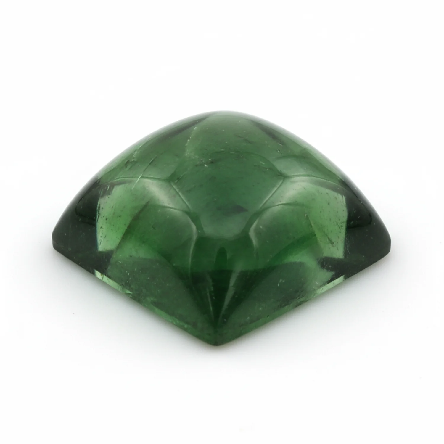 Green Tourmaline 1PC Large 11x11 MM Square Cabochon Green Genuine semi Precious Loose Gemstones - Image 2