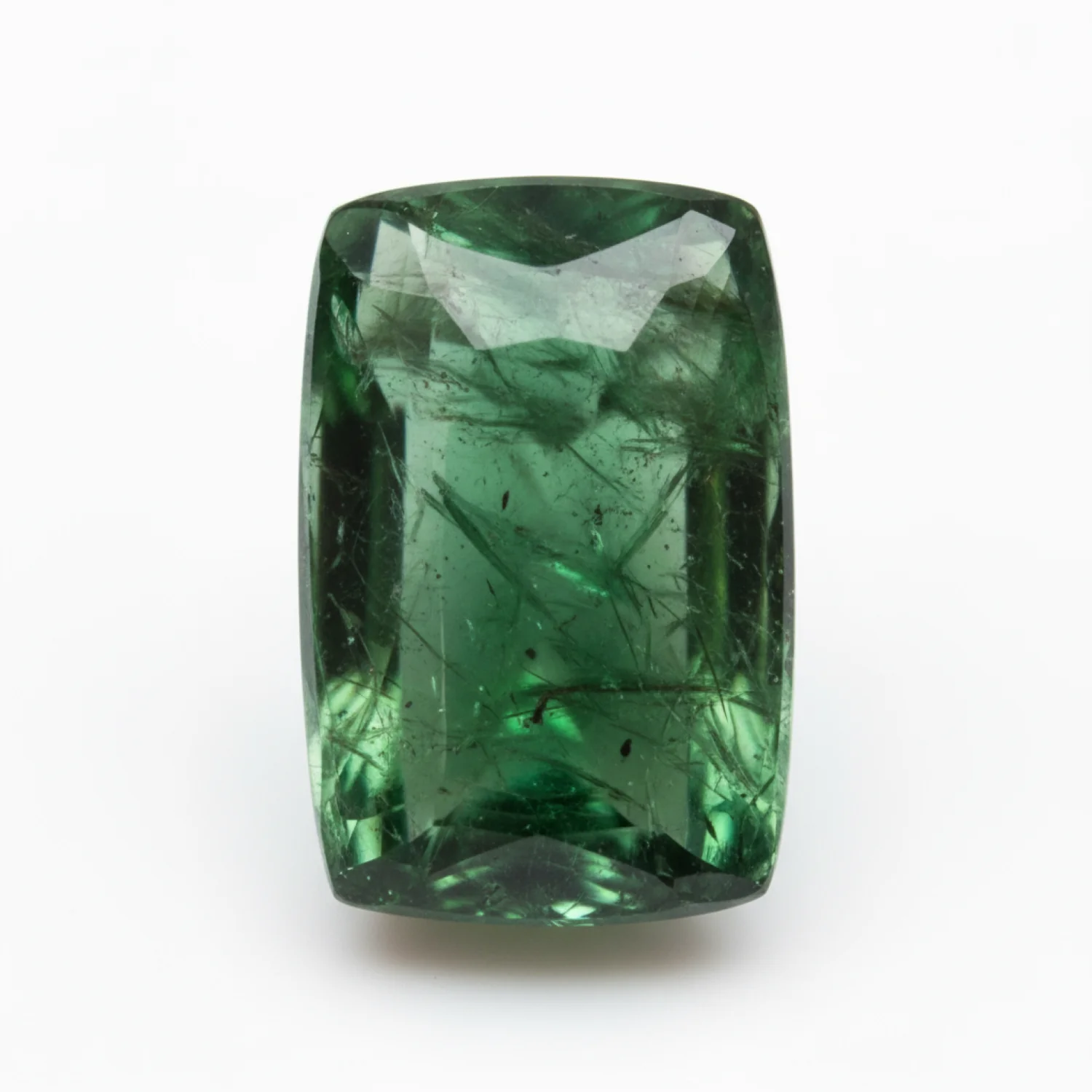 Green Tourmaline 1PC Medium 7x10 MM Emerald Cabochon Green Luster semi Precious Loose Gemstones - Image 2