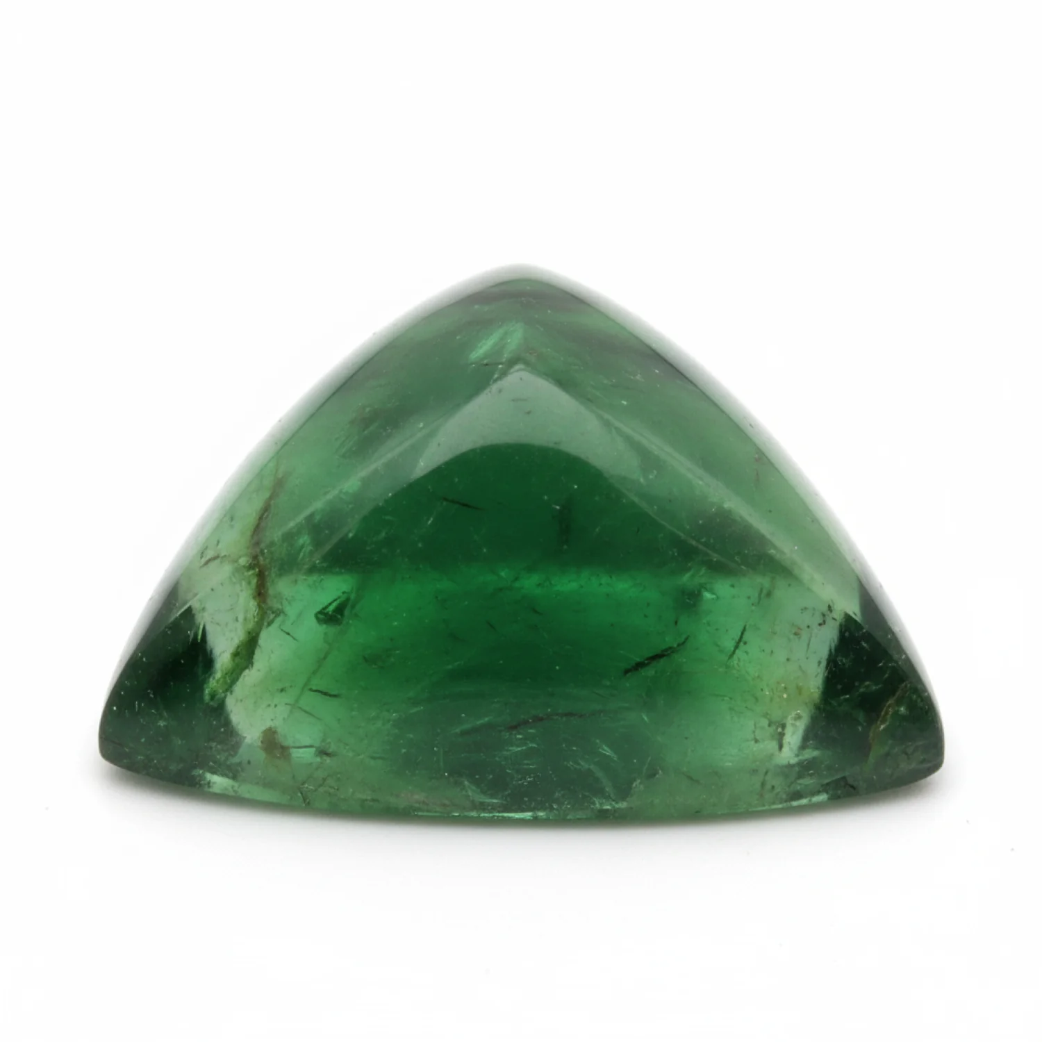 Green Tourmaline 1PC Medium 9x9 MM Triangle Cabochon Green Splendid semi Precious Semi Precious Gemstone - Image 2