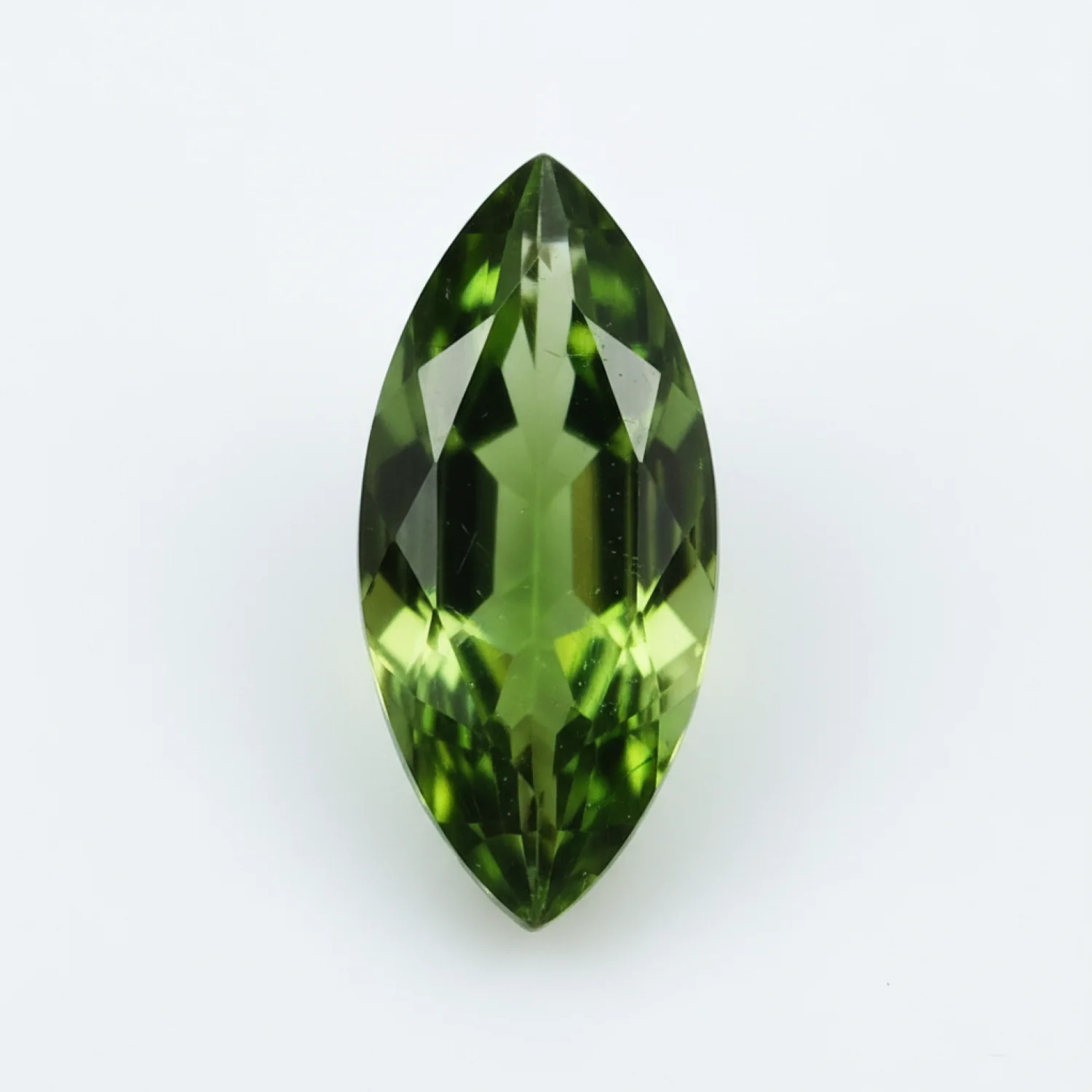 Green Tourmaline 1PC Small 6x12 MM Marquise Faceted Green Polished Semi Precious Loose Gemstones - Image 2
