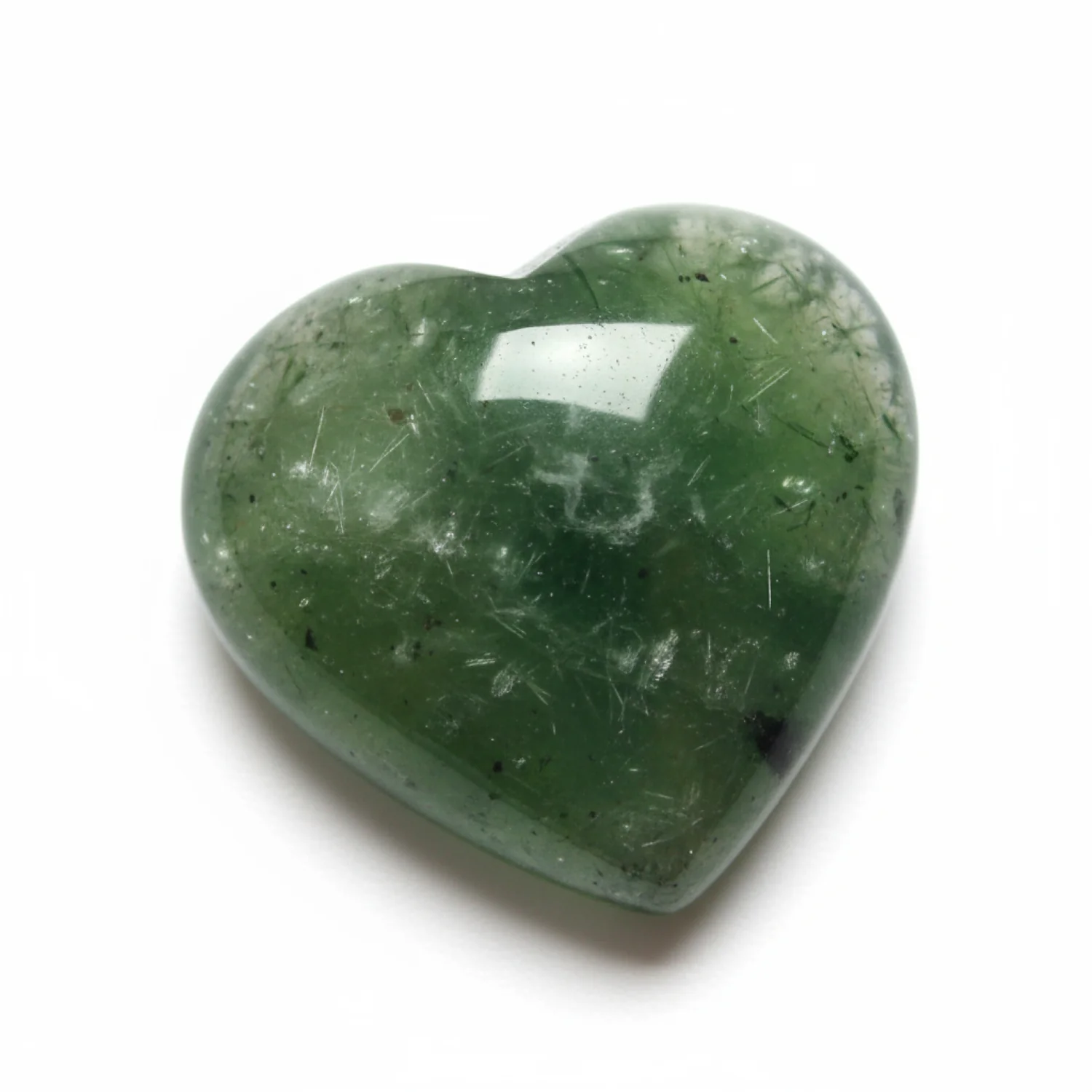 Green Tourmaline 1PC Small 7x7 MM Heart Cabochon Green Genuine semi Precious Loose Gems - Image 2