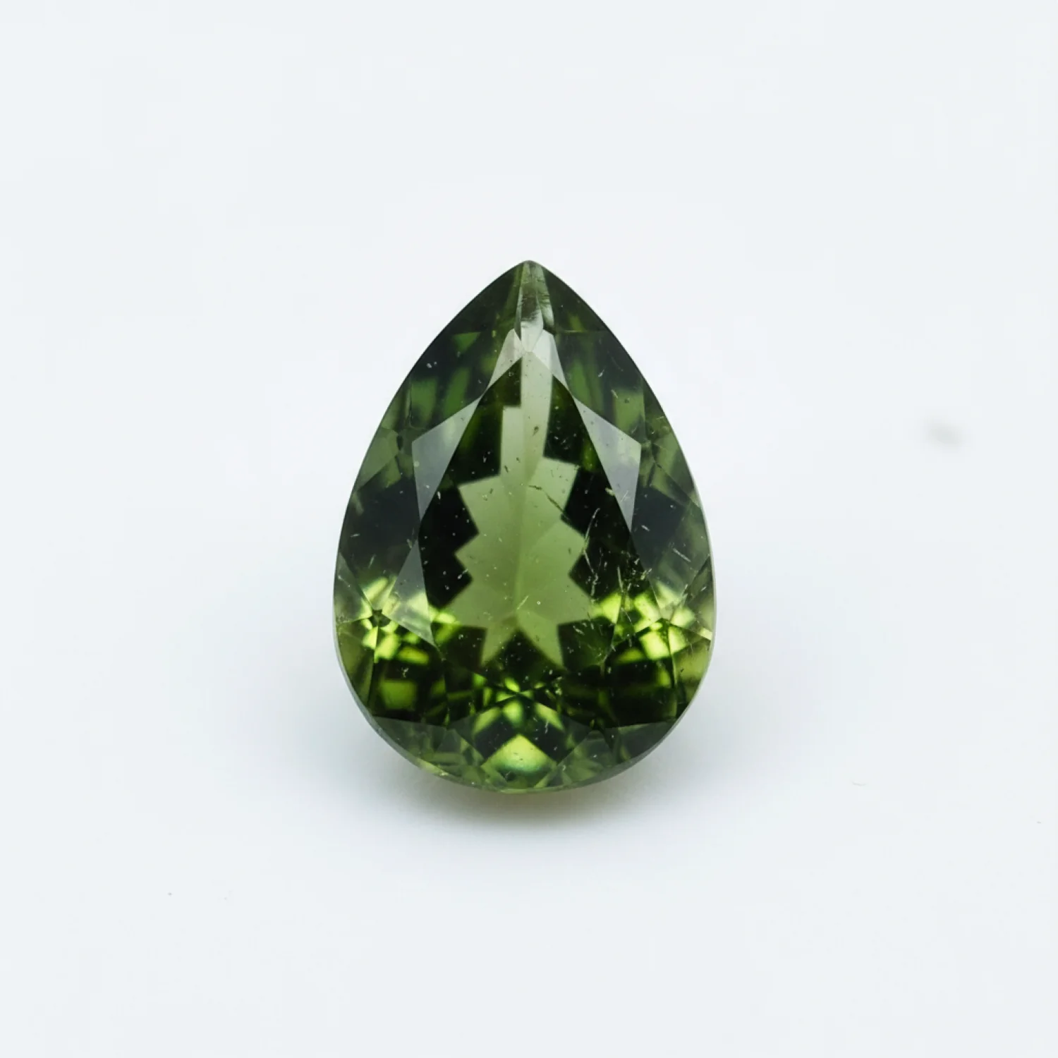 Green Tourmaline 1PC Tiny 3x5 MM Pear Faceted Green Superior Semi Precious Loose Gemstone