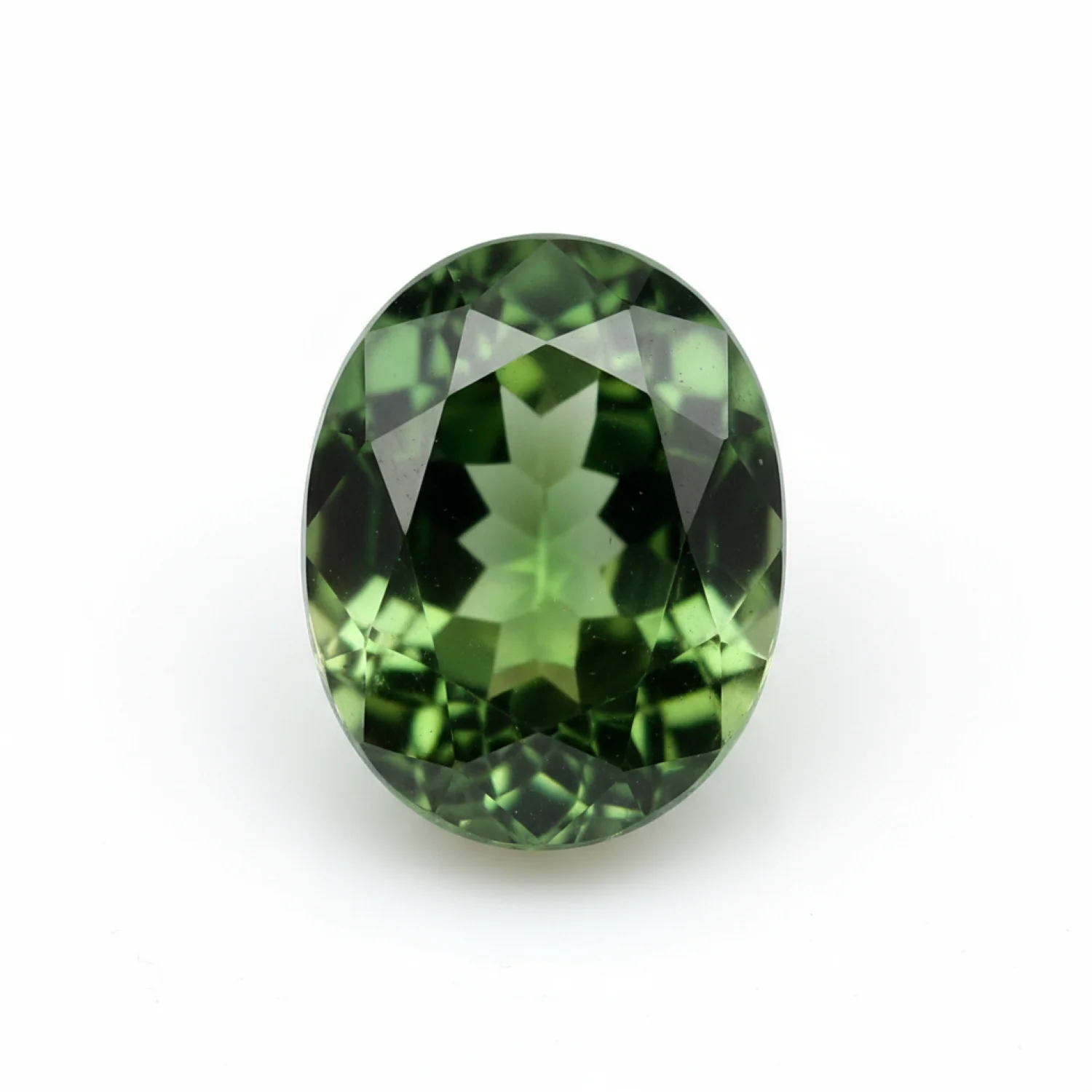 Green Tourmaline 1PC Tiny 5x7 MM Oval Faceted Green Splendid Semi Precious Loose Gemstone