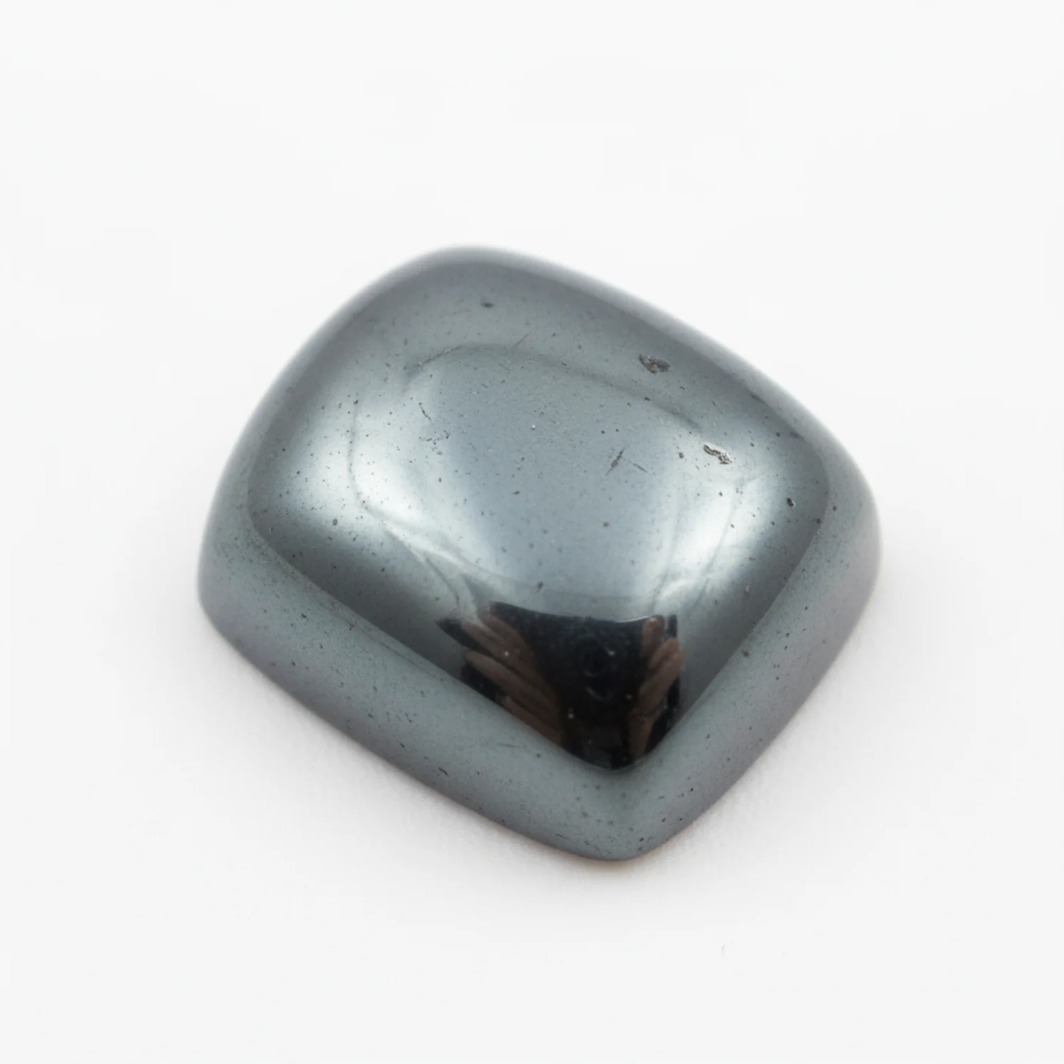 Hematite (Gunmetal) 10PC Tiny 4x6 MM Emerald Cabochon Gray Genuine semi Precious Loose Gemstones - Image 2
