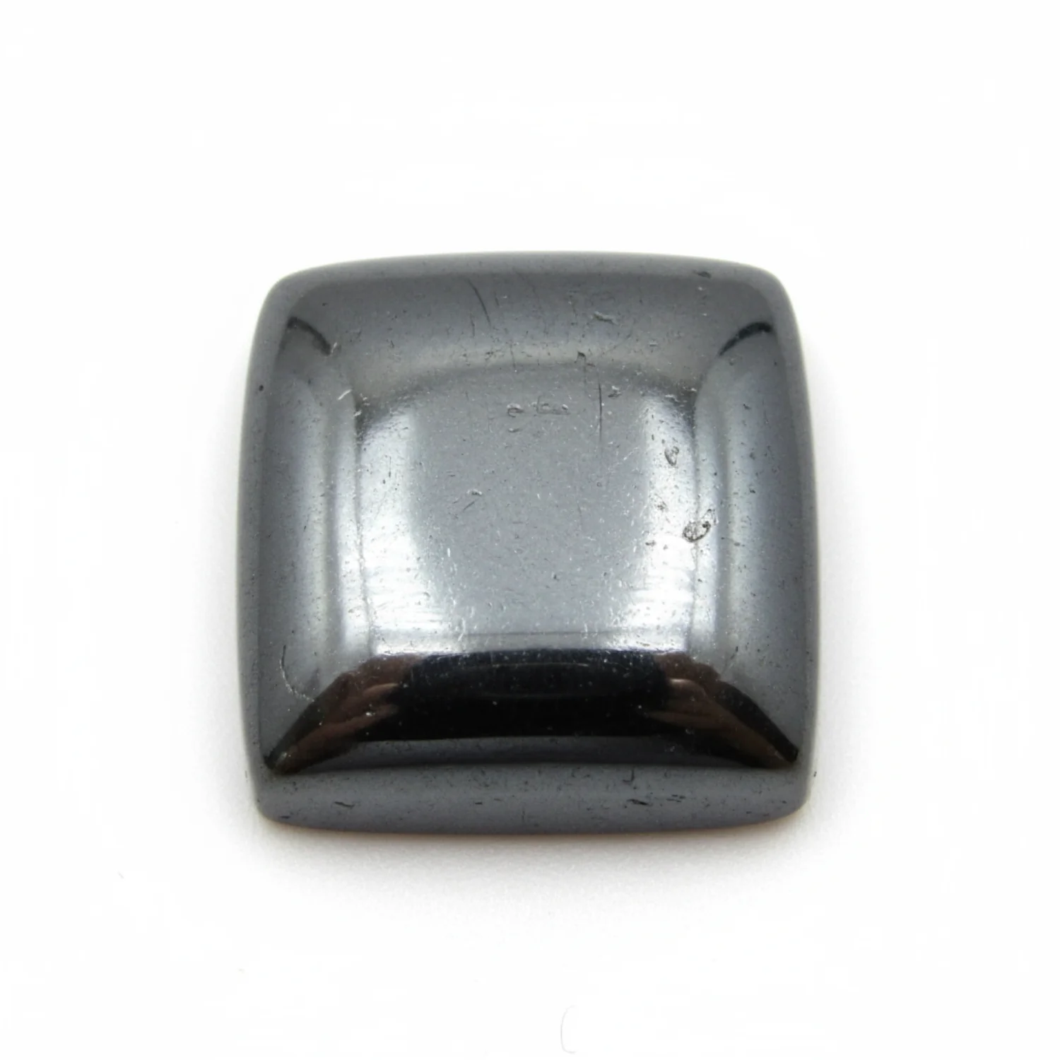 Hematite (Gunmetal) 1PC Large 10x10 MM Square Cabochon Gray Luster semi Precious Precious Gemstone