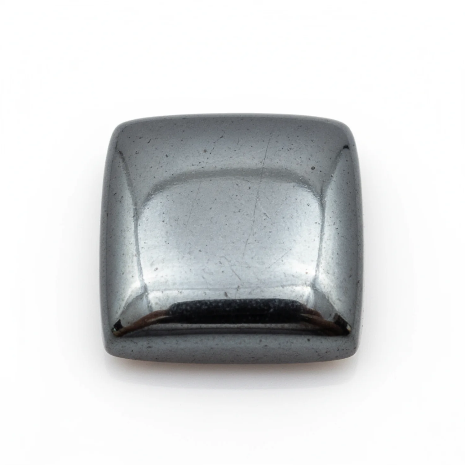 Hematite (Gunmetal) 1PC Medium 9x9 MM Square Cabochon Gray Splendid semi Precious Semi Precious Gemstone