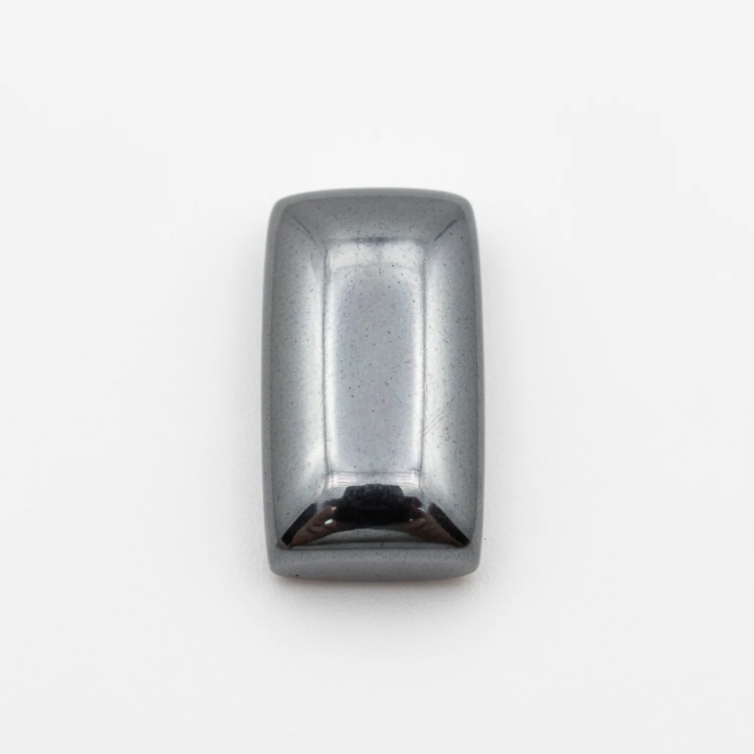 Hematite (Gunmetal) 1PC Small 5x10 MM Baguette Cabochon Gray Pure semi Precious Loose Gemstones - Image 2