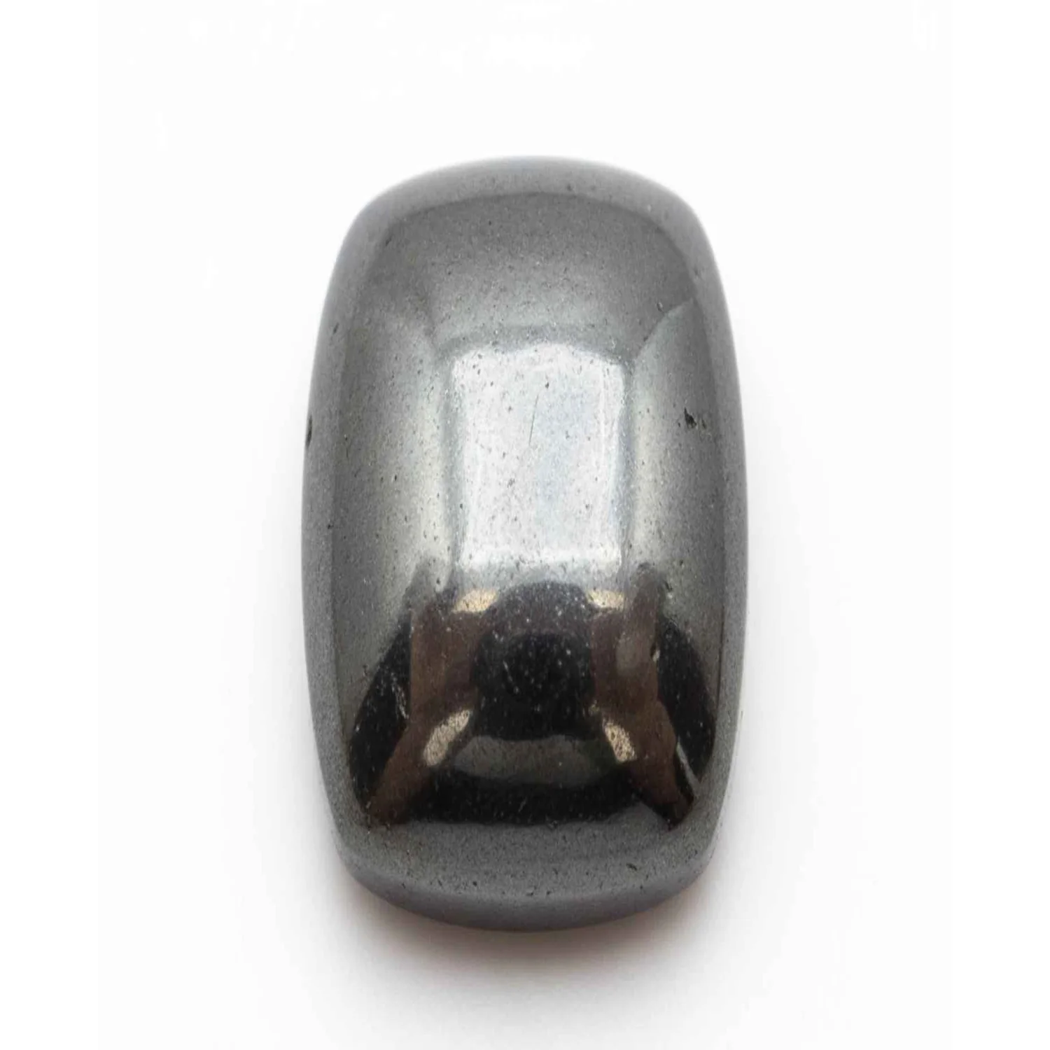 Hematite (Gunmetal) 1PC Small 7x9 MM Emerald Cabochon Gray Brilliant semi Precious Loose Gems - Image 2