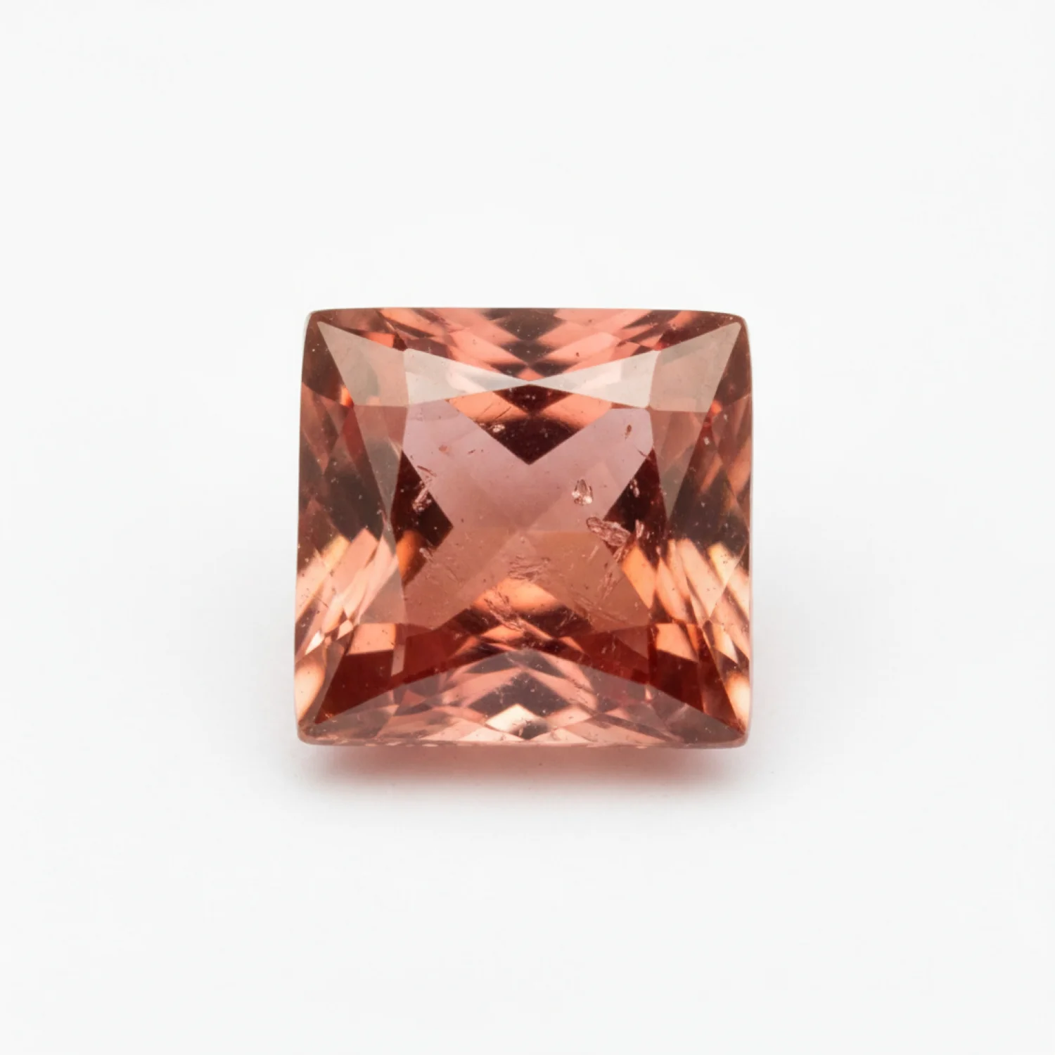 Hessonite Garnet (Gomed) 10PC Tiny 3x3 MM Square Faceted Red Fiery Precious Loose Gemstone
