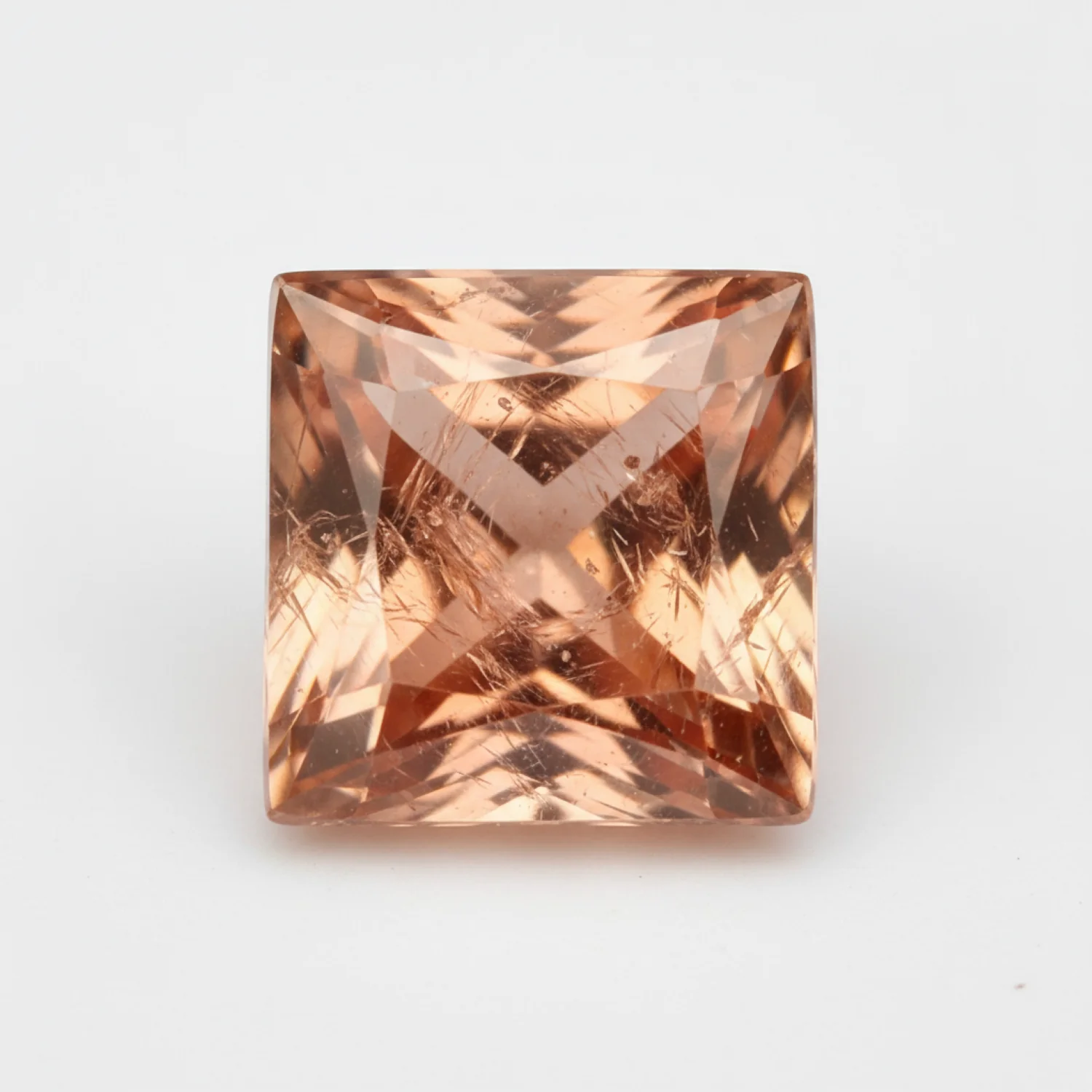 Hessonite Garnet (Gomed) 10PC Tiny 3x3 MM Square Faceted Red Fiery Precious Loose Gemstone - Image 2