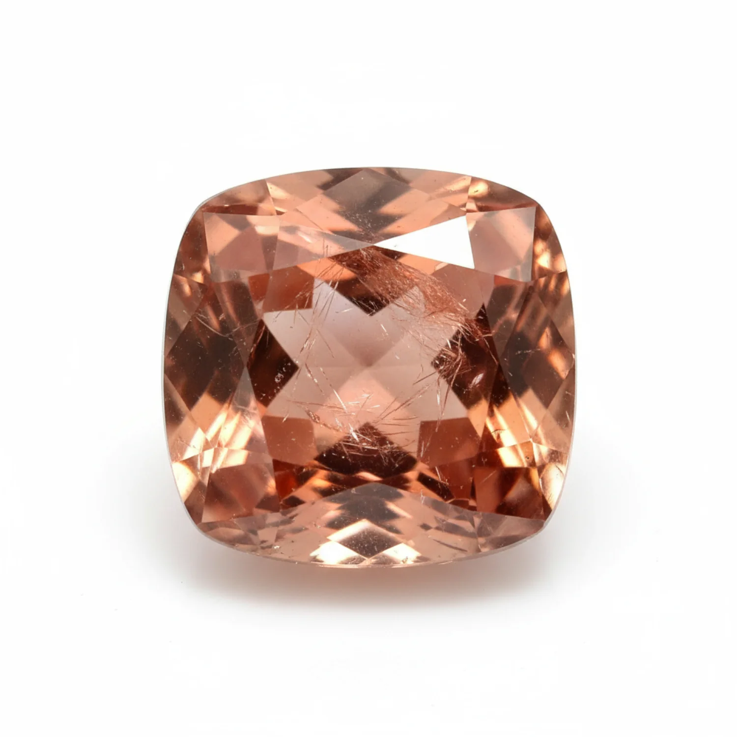 Hessonite Garnet (Gomed) 10PC Tiny 4x4 MM Cushion Faceted Red Brilliant Precious Loose Gemstones - Image 2