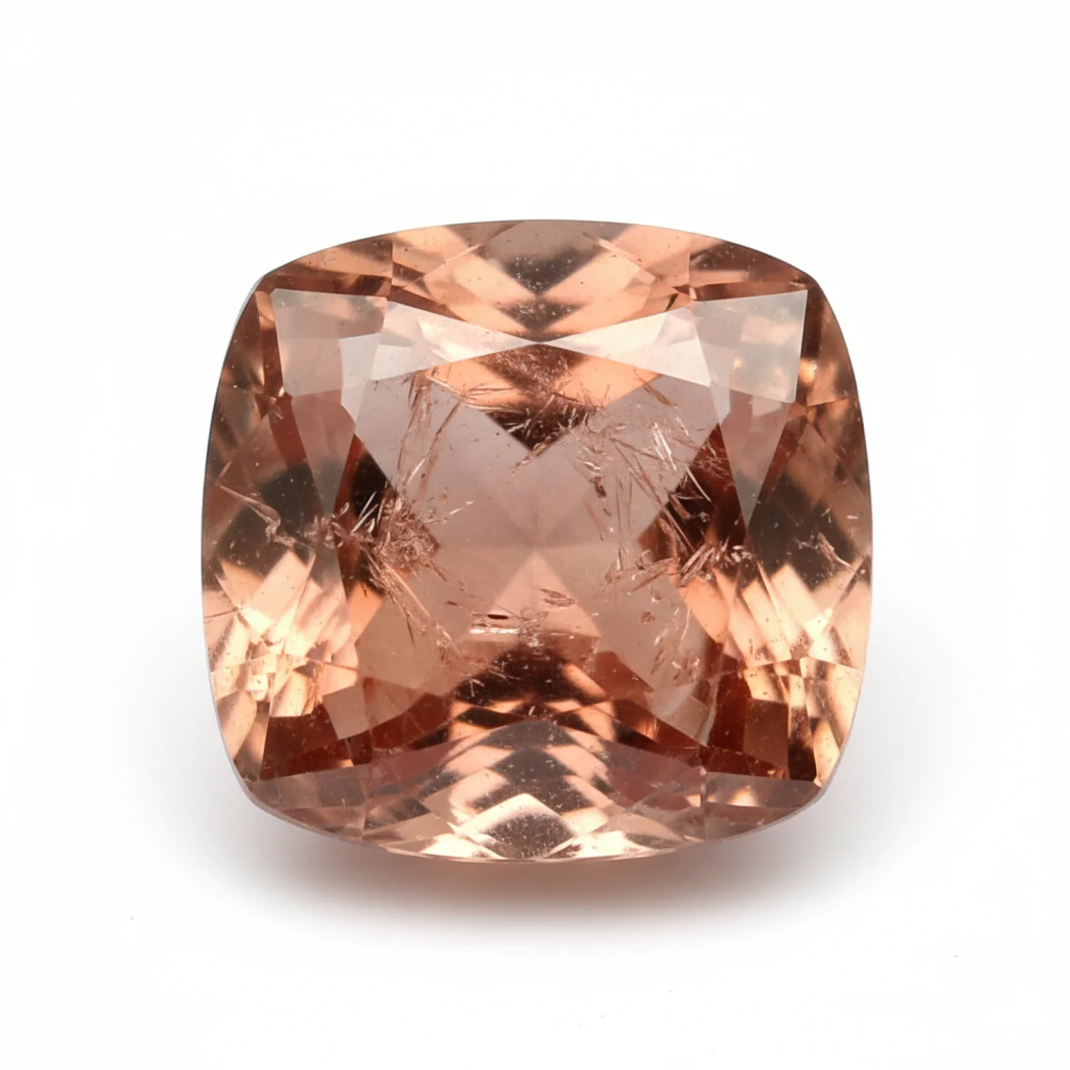 Hessonite Garnet (Gomed) 1PC Large 10x10 MM Cushion Faceted Red Shine Precious Loose Gems