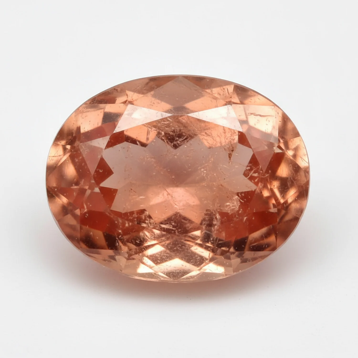 Hessonite Garnet (Gomed) 1PC Large 10x14 MM Oval Faceted Red Fiery Precious Loose Gemstone - Image 2