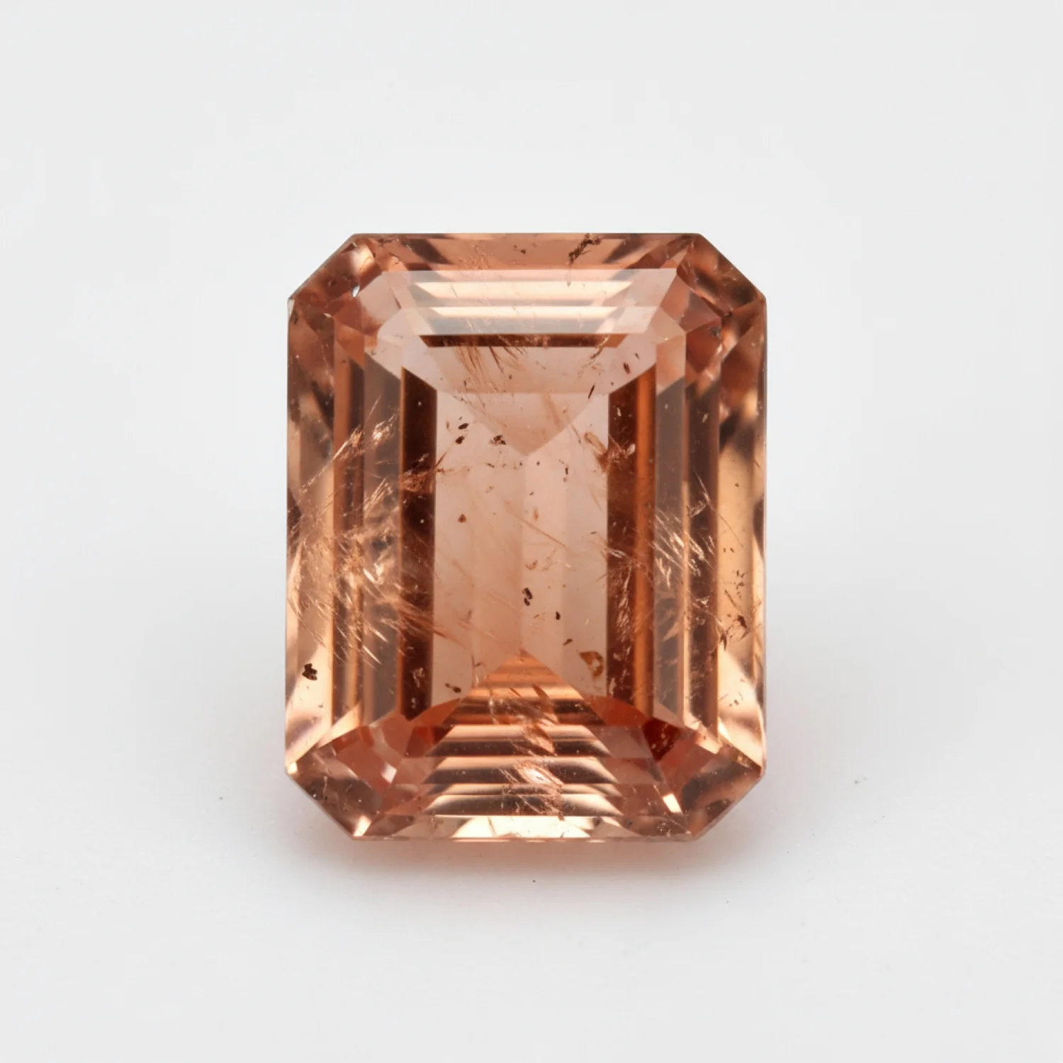 Hessonite Garnet (Gomed) 1PC Large 8x12 MM Emerald Faceted Red Splendid Precious Gems - Image 2