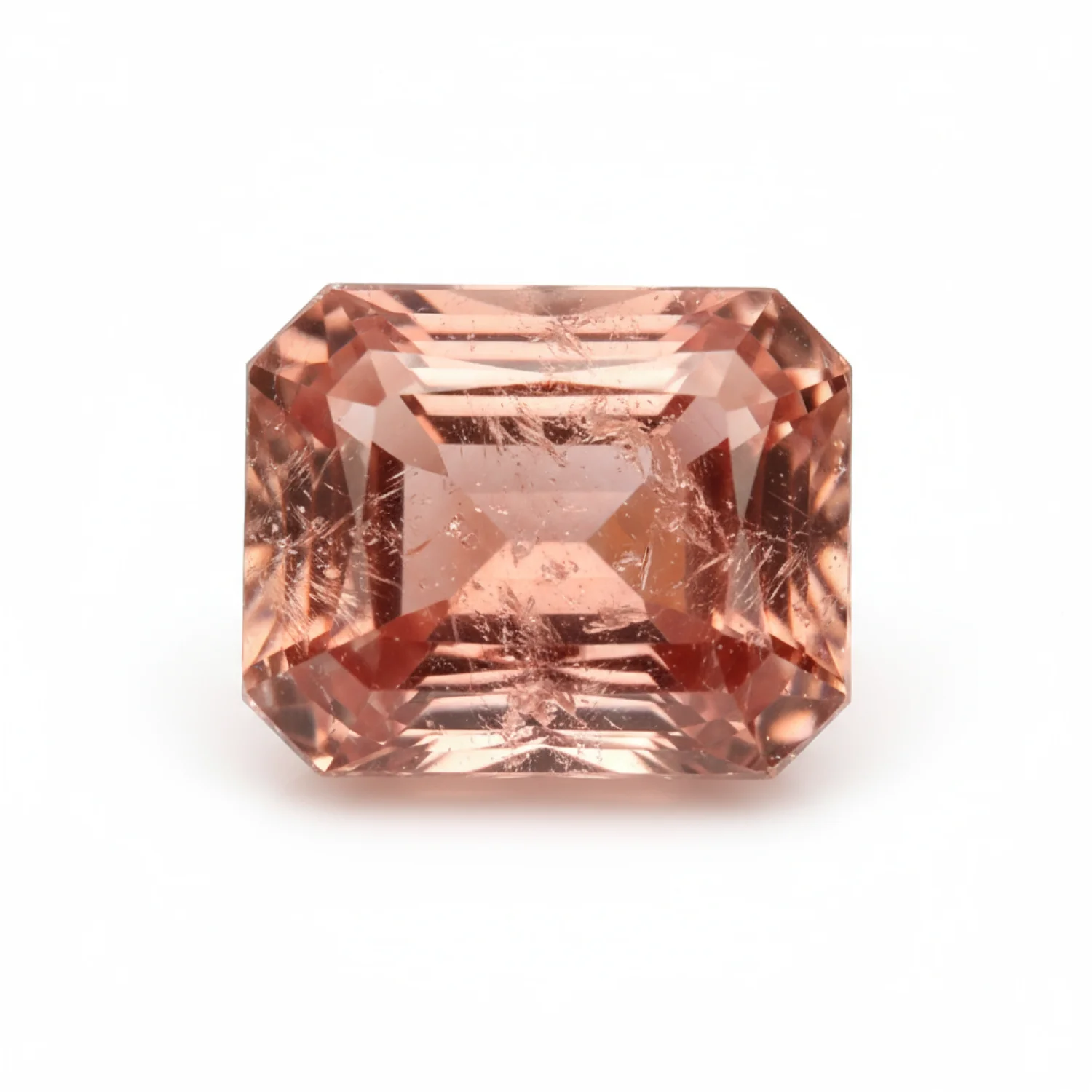Hessonite Garnet (Gomed) 1PC Small 6x8 MM Emerald Faceted Red Superior Precious Loose Gemstone