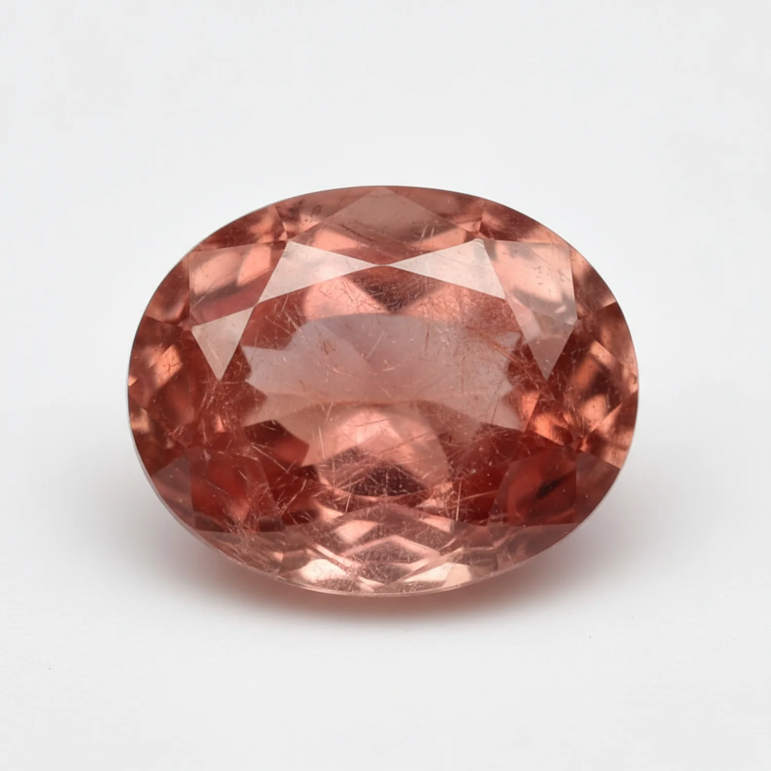 Hessonite Garnet (Gomed) 1PC Small 6x8 MM Oval Faceted Red Lustrous Precious Loose Gemstone