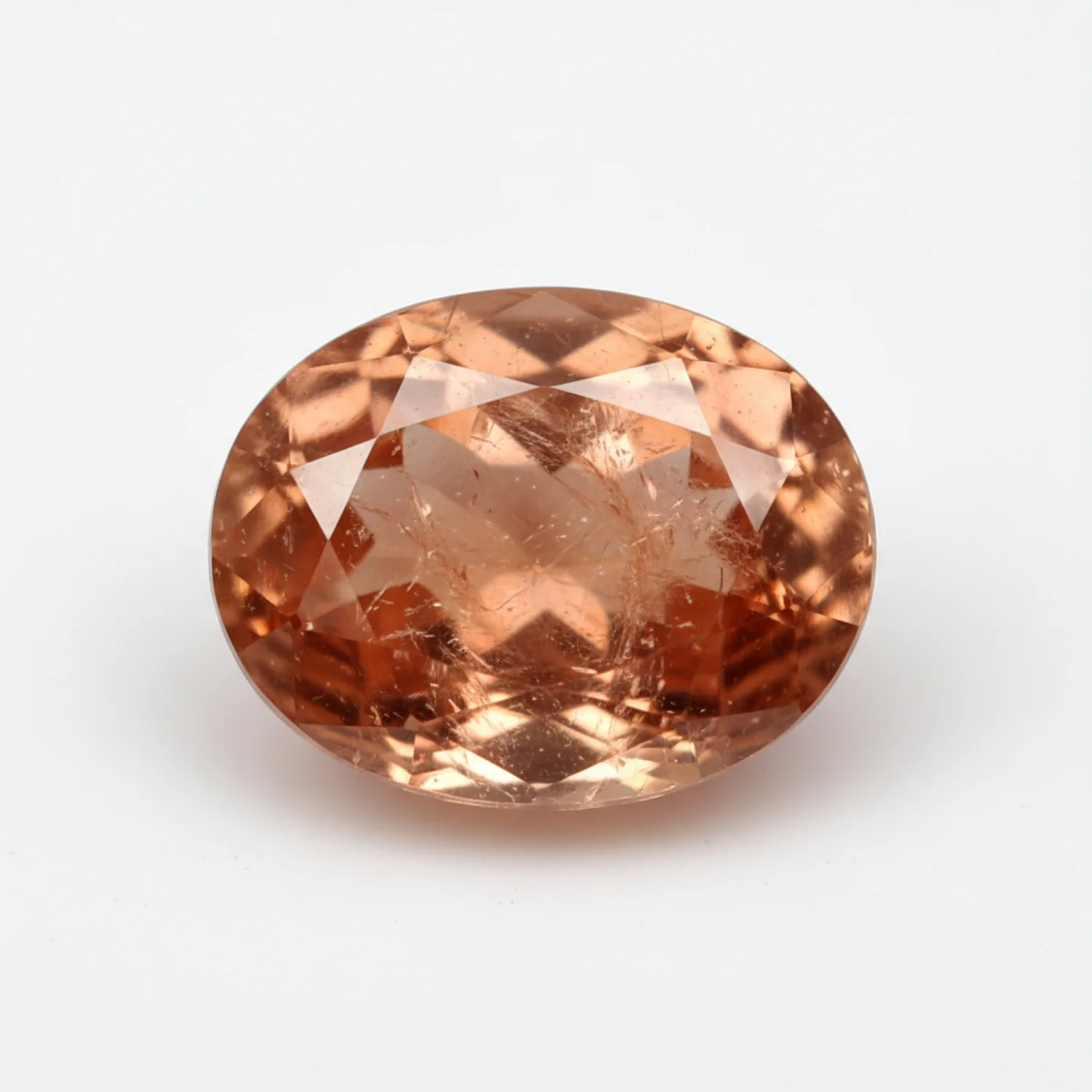 Hessonite Garnet (Gomed) 1PC Small 6x8 MM Oval Faceted Red Lustrous Precious Loose Gemstone - Image 2