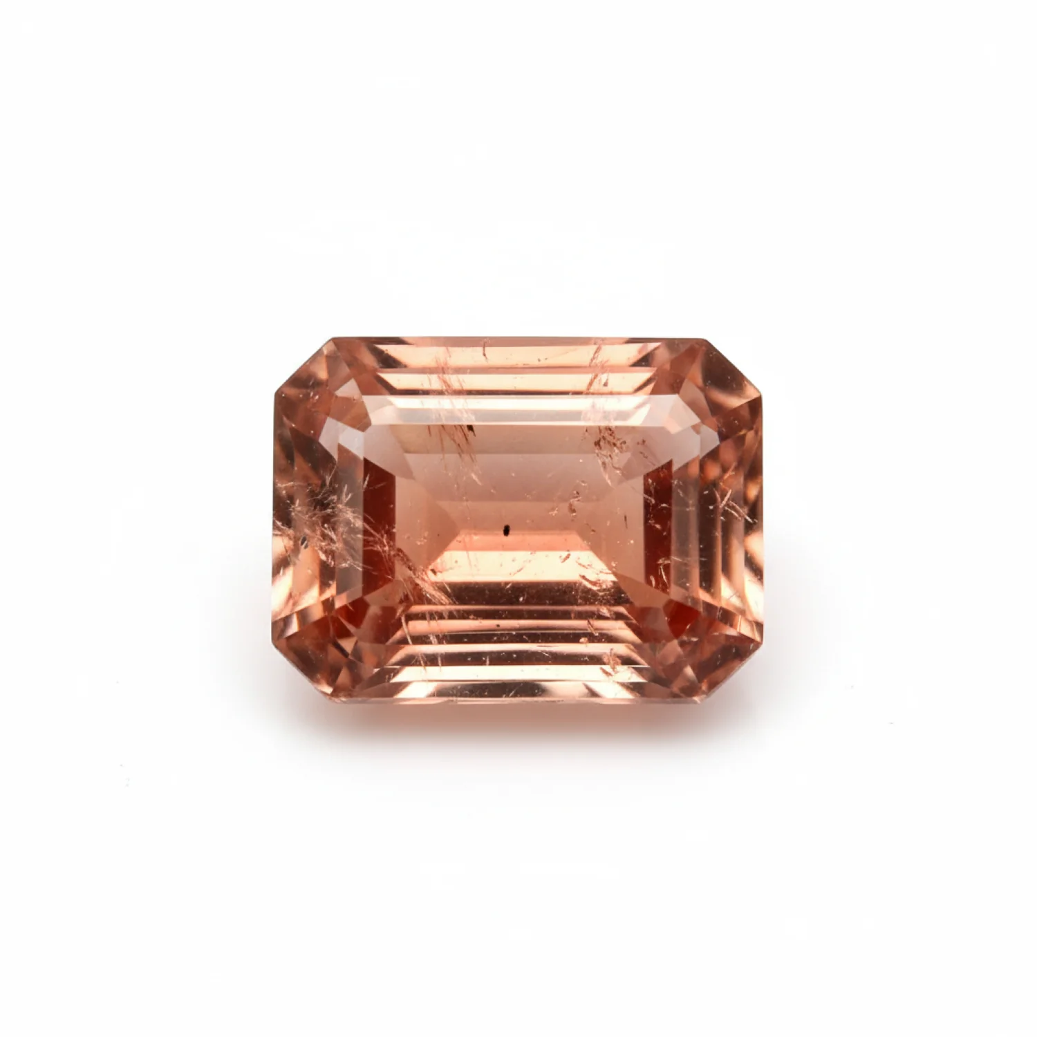 Hessonite Garnet (Gomed) 1PC Small 6x9 MM Emerald Faceted Red Pure Precious Loose Gemstones