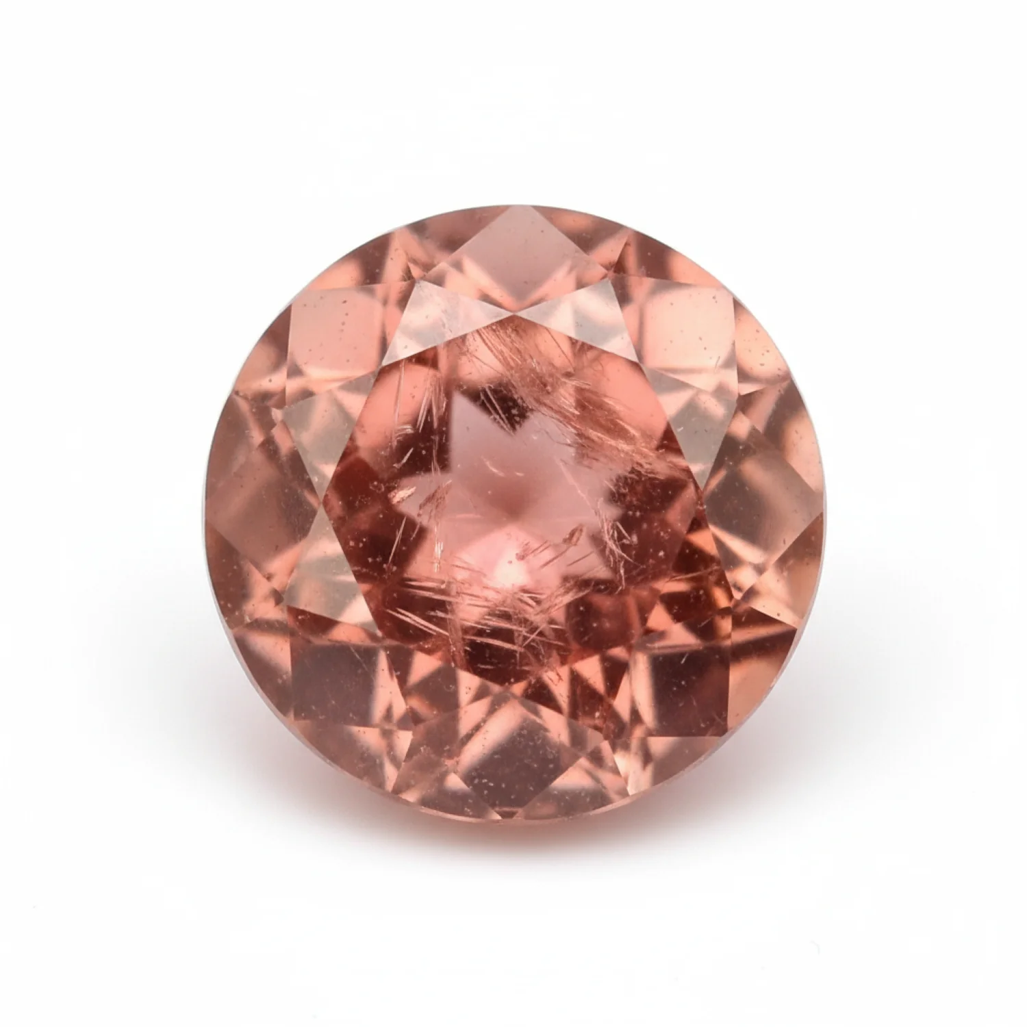 Hessonite Garnet (Gomed) 1PC Small 8x8 MM Round Faceted Red Luster Precious Loose Gemstones - Image 2
