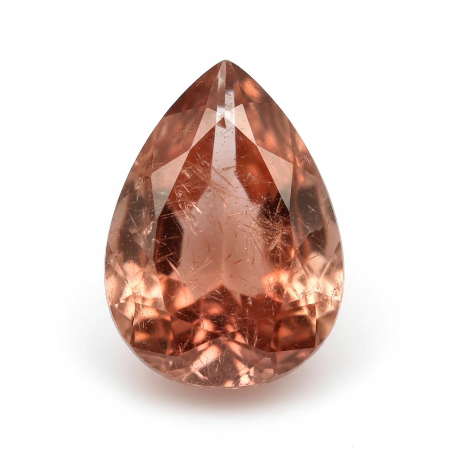 Hessonite Garnet (Gomed) 1PC Tiny 4x6 MM Pear Faceted Red Fiery Precious Loose Gemstone
