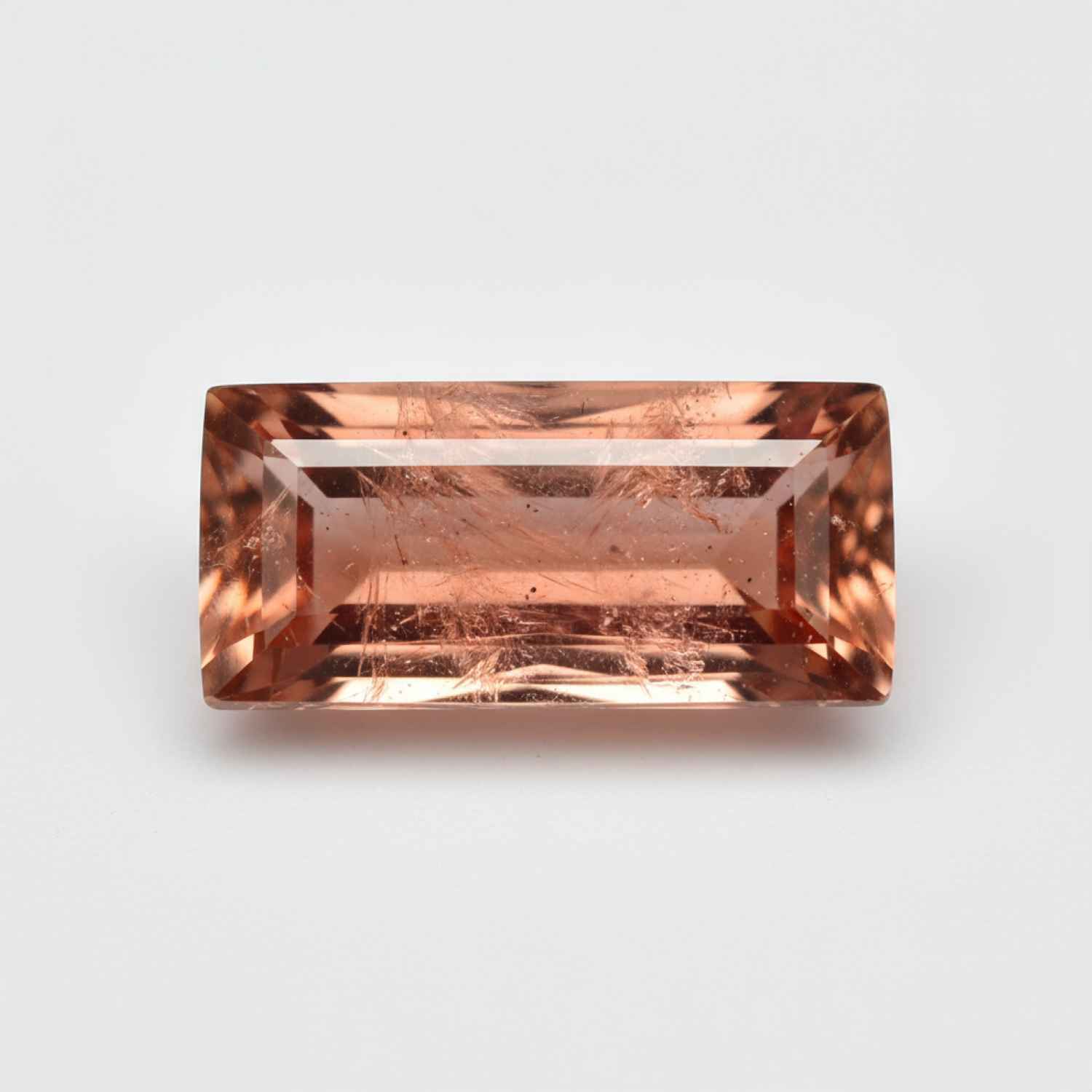 Hessonite Garnet (Gomed) 1PC Tiny 4x8 MM Baguette Faceted Red Sparkling Precious Gems - Image 2