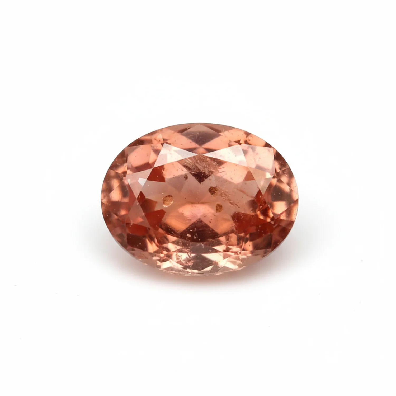 Hessonite Garnet (Gomed) 1PC Tiny 5x7 MM Oval Faceted Red Luster Precious Loose Gems - Image 2