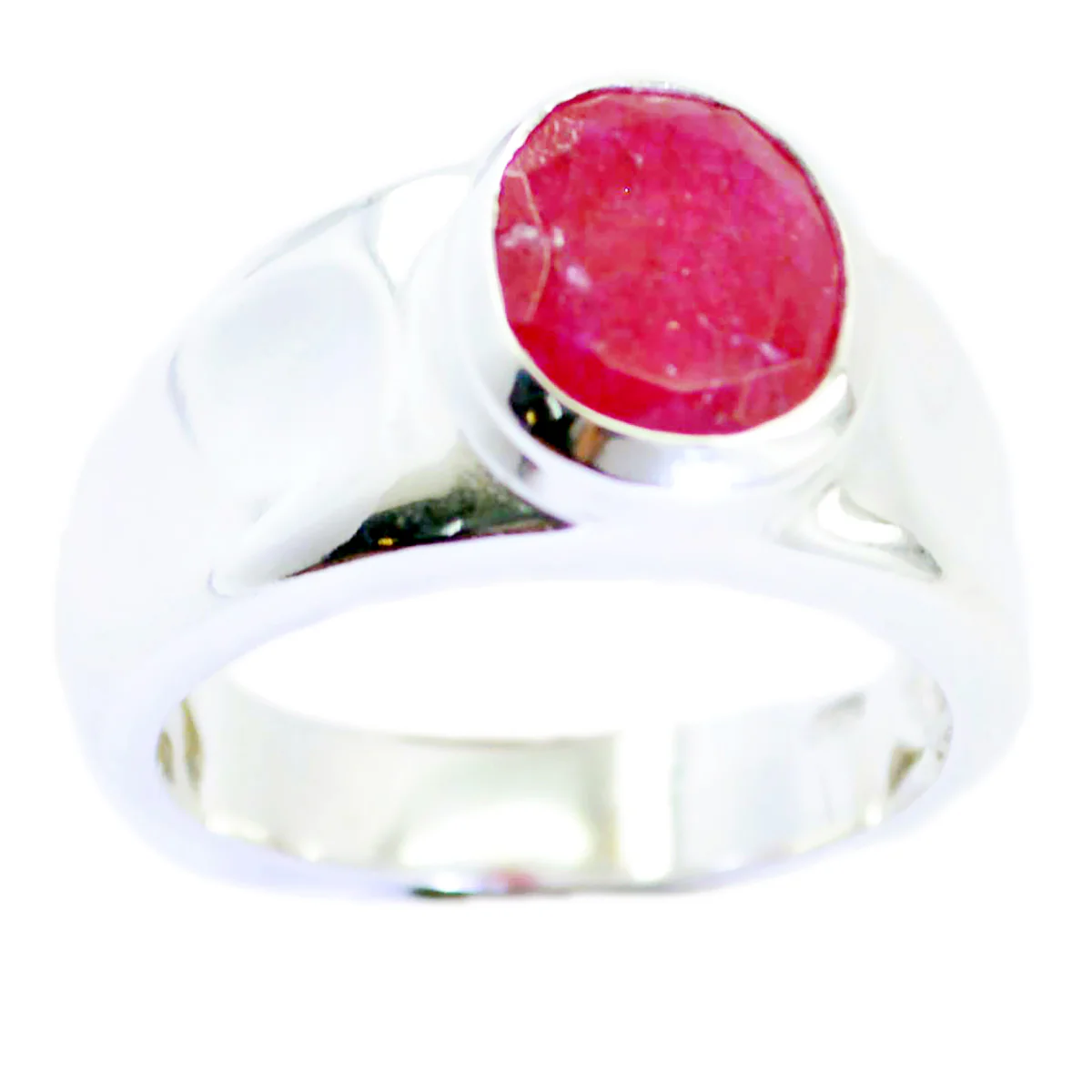 Indian Ruby Solitaire Moroccan 925 Silver Red Gemstone Eye-catching propsel Ring Jewelry