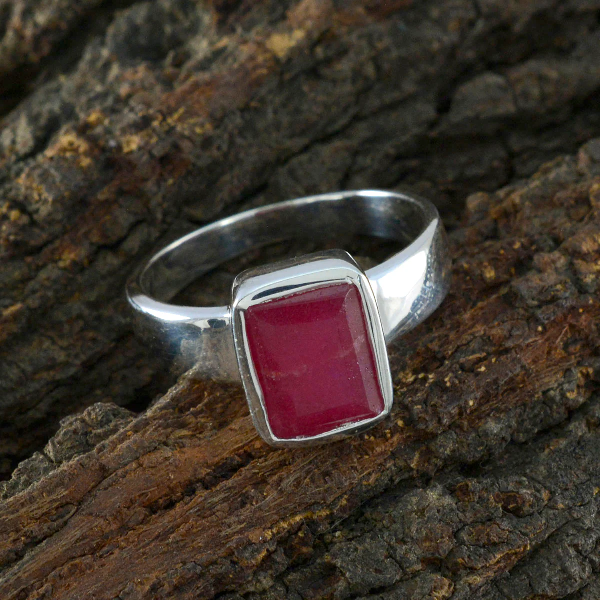 Indian Ruby Solitaire Moroccan 925 Sterling Silver Red Gemstone Slim Graceful Ring Jewelry - Image 3