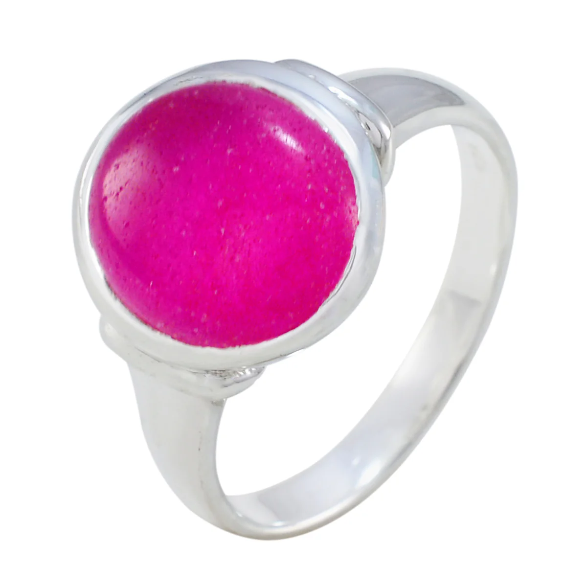 Indian Ruby Solitaire Russian 925 Sterling Silver Red Gems Minimal Contemporary Ring Jewellery - Image 2